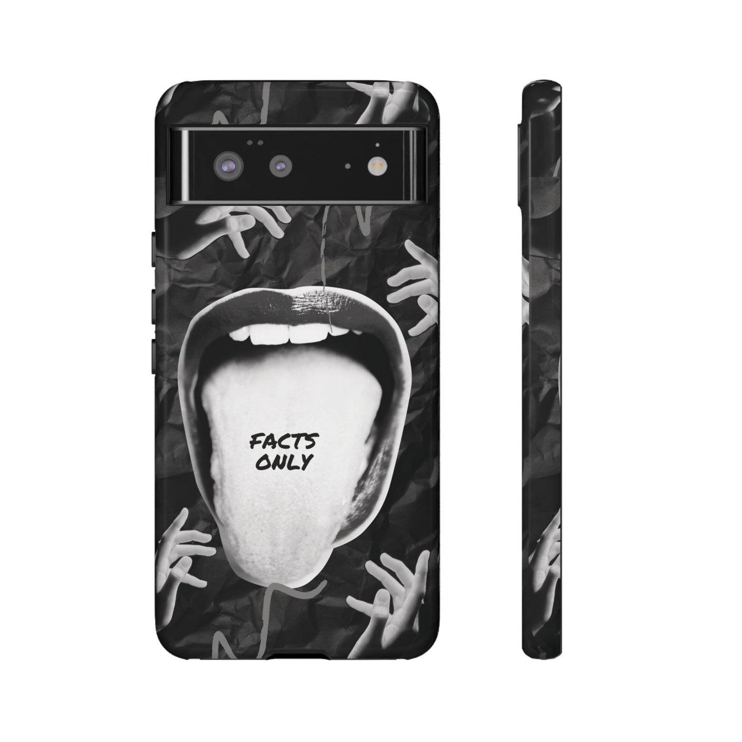 Facts Only Wallpaper Phone Case | iPhone 15 Plus/ Pro, 14, 13, 12| Google Pixel 7, Pro, 5| Samsung Galaxy S23 All Major Phone Models