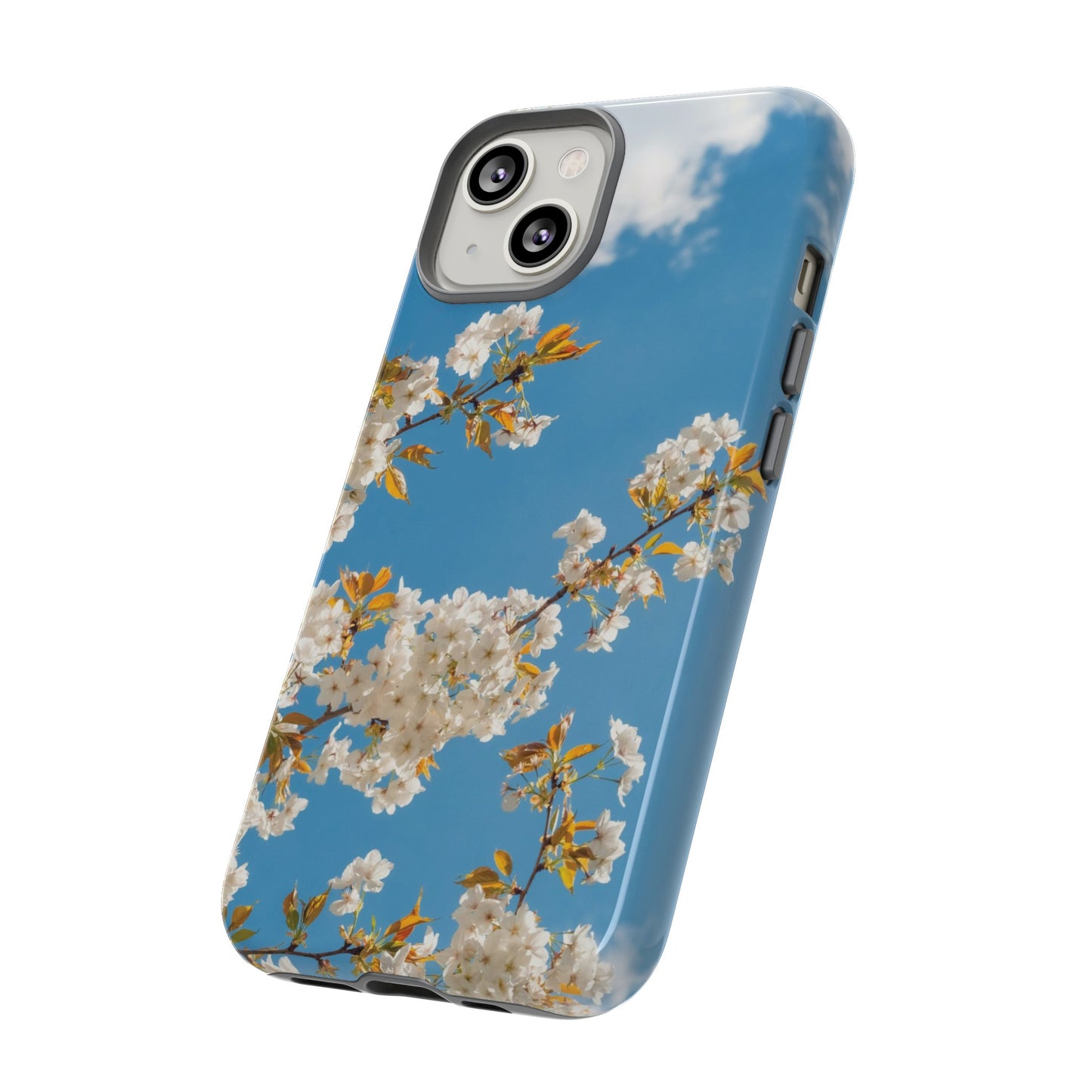 White Blossom Wallpaper Phone Case | iPhone 15 Plus/ Pro, 14, 13, 12| Google Pixel 7, Pro, 5| Samsung Galaxy S23 All Major Phone Models