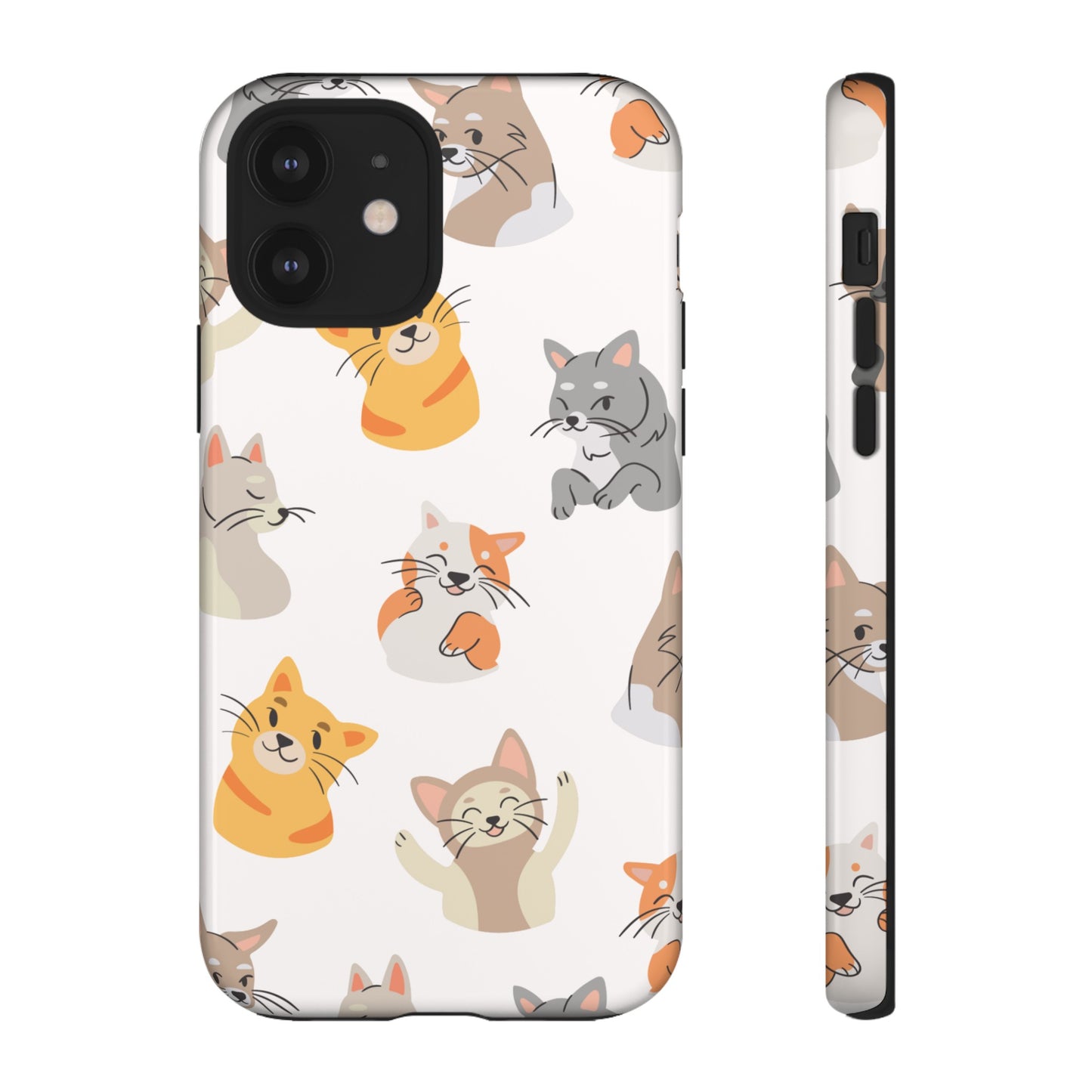 Adorable Cats Wallpaper Phone Case | iPhone 15 Plus/ Pro, 14, 13, 12| Google Pixel 7, Pro, 5| Samsung Galaxy S23 All Major Phone Models