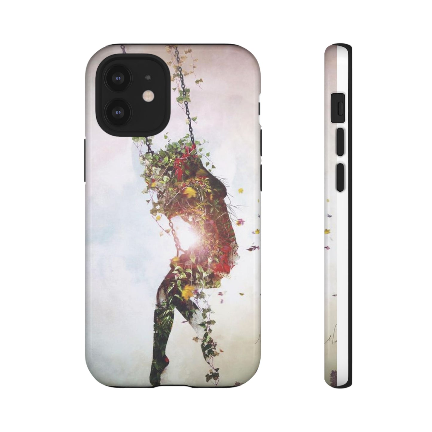 Flower Swing Girl Wallpaper Phone Case | iPhone 15 Plus/ Pro, 14, 13, 12| Google Pixel 7, Pro, 5| Samsung Galaxy S23 All Major Phone Models