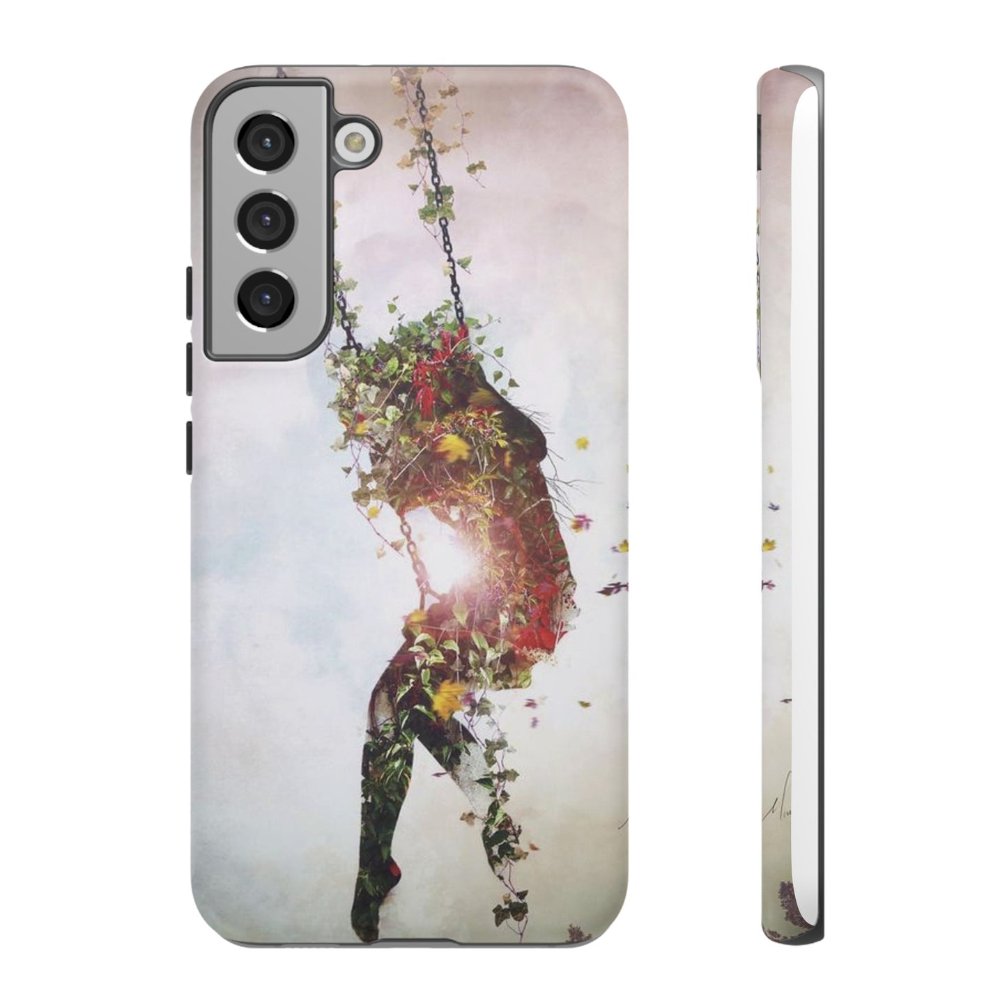 Flower Swing Girl Wallpaper Phone Case | iPhone 15 Plus/ Pro, 14, 13, 12| Google Pixel 7, Pro, 5| Samsung Galaxy S23 All Major Phone Models