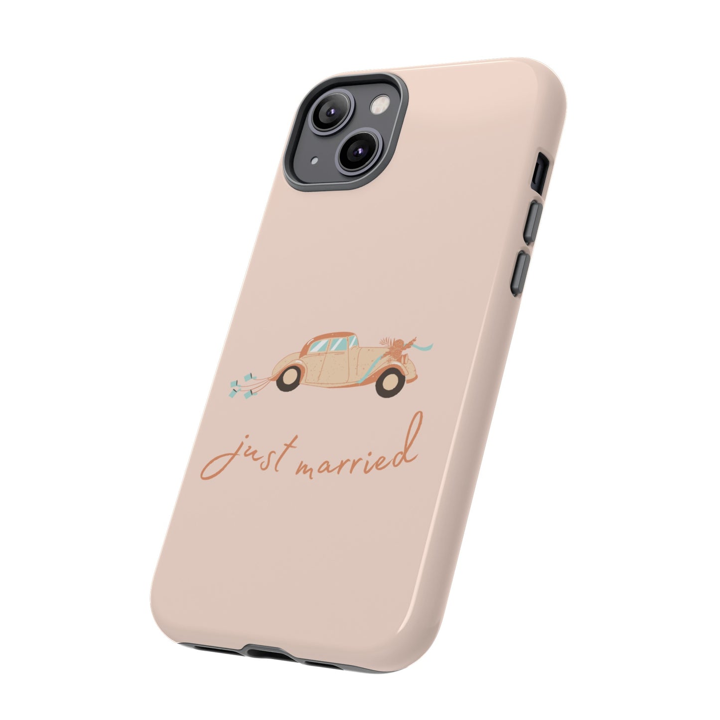 Just Married Phone Case | iPhone 15 Plus/ Pro, 14, 13, 12| Google Pixel 7, Pro, 5| Samsung Galaxy S23 All Major Phone Models