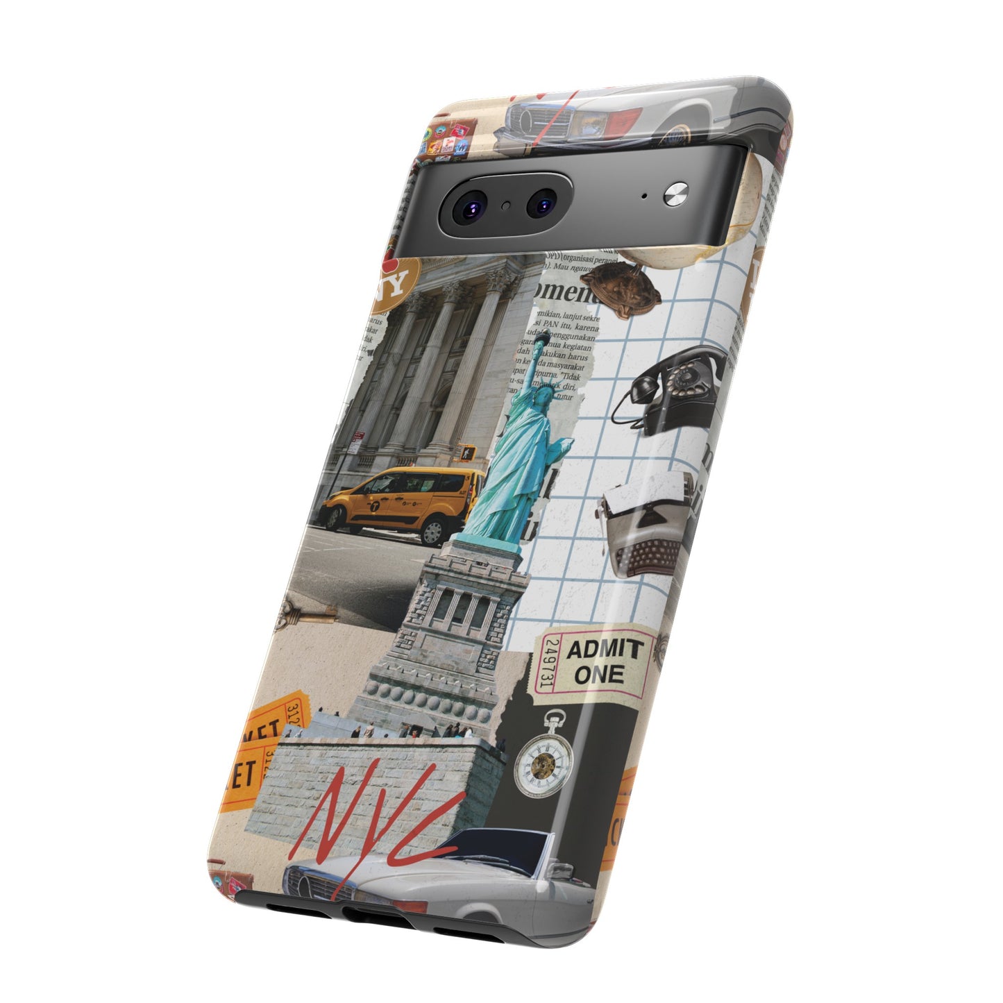 New York City Collage Wallpaper Phone Case | iPhone 15 Plus/ Pro, 14, 13, 12| Google Pixel 7, Pro, 5| Samsung Galaxy S23 All Major Phone Models