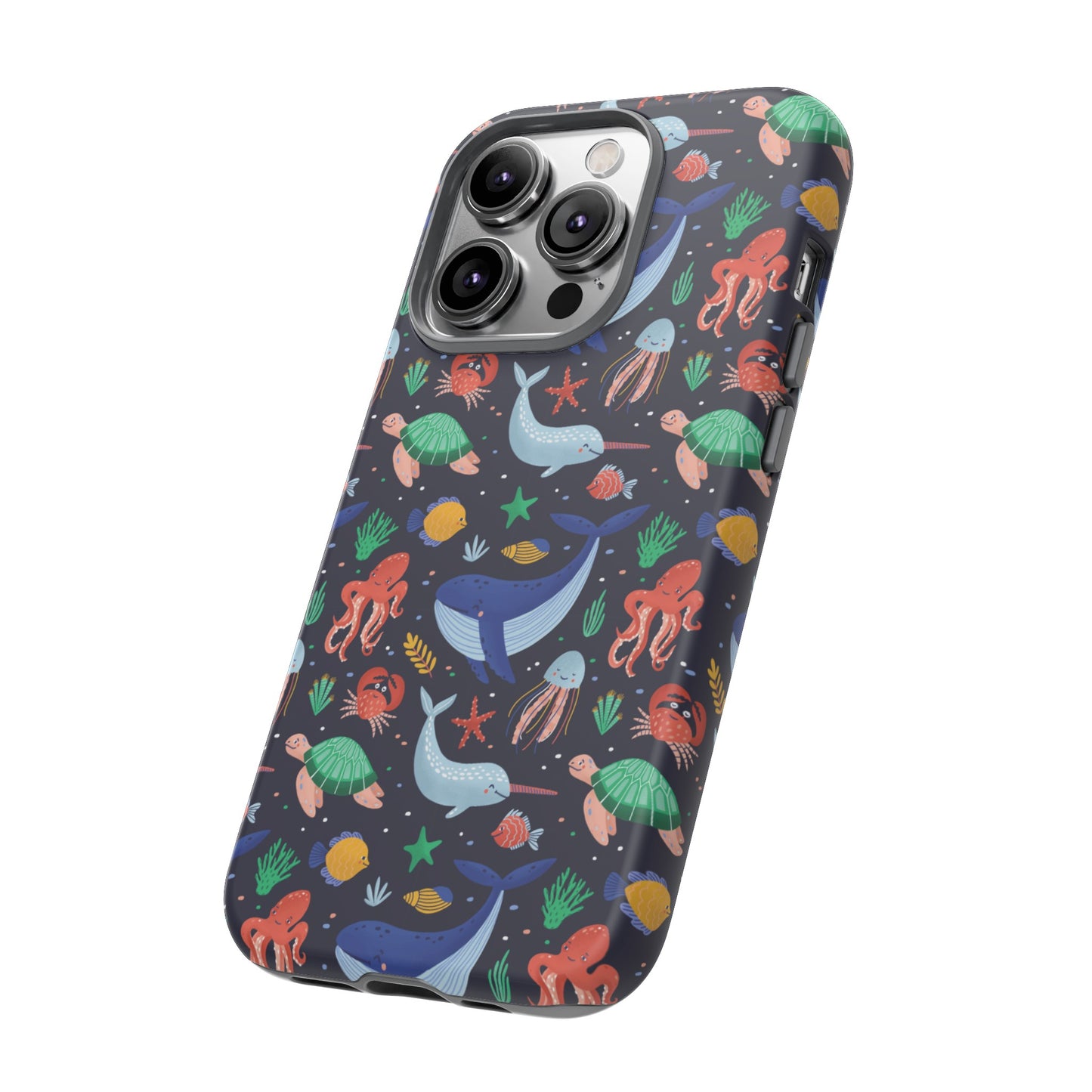 Sea Creatures Wallpaper Phone Case | iPhone 15 Plus/ Pro, 14, 13, 12| Google Pixel 7, Pro, 5| Samsung Galaxy S23 All Major Phone Models