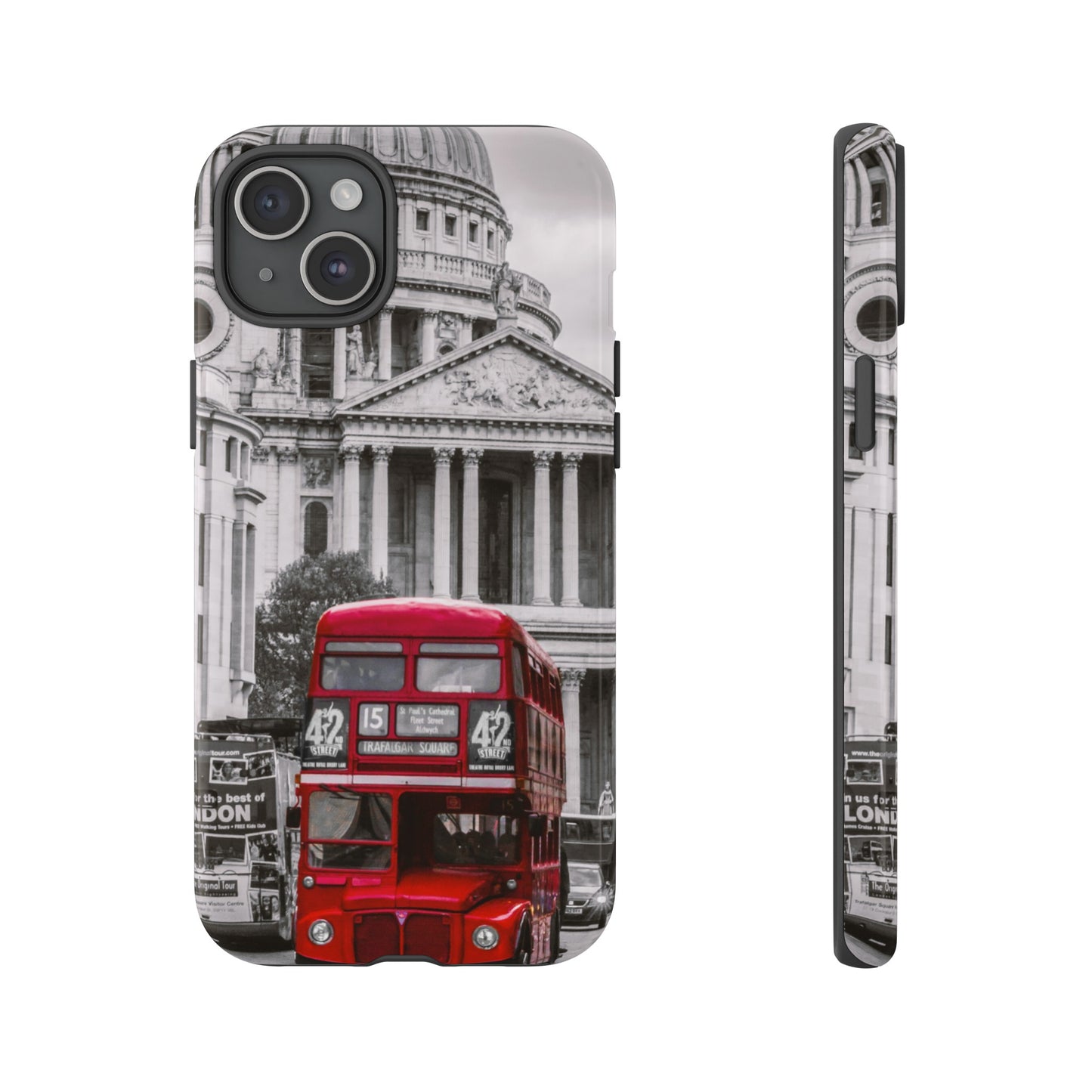 London Bus Wallpaper Phone Case | iPhone 15 Plus/ Pro, 14, 13, 12| Google Pixel 7, Pro, 5| Samsung Galaxy S23 All Major Phone Models