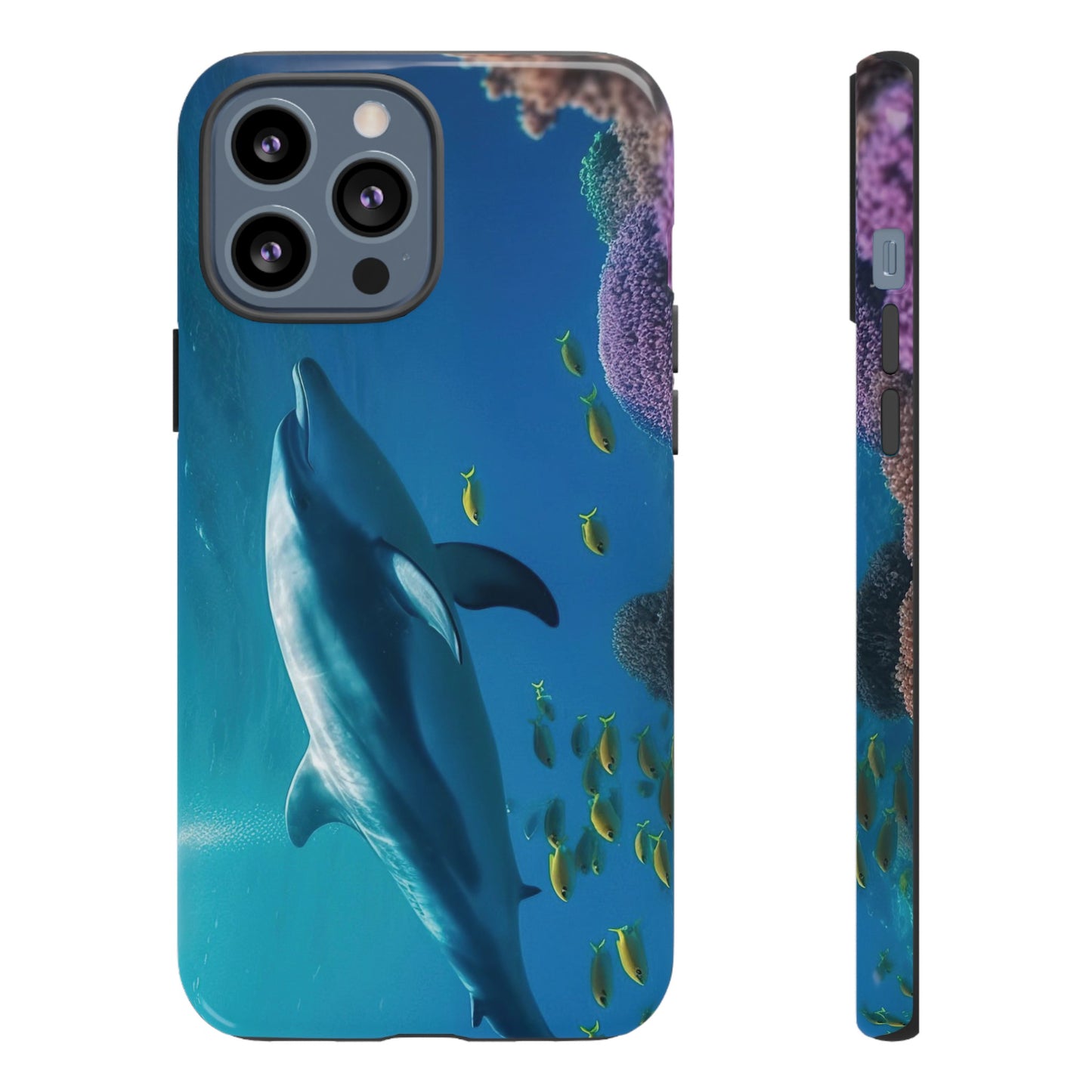 Dolphin Wallpaper Phone Case | iPhone 15 Plus/ Pro, 14, 13, 12| Google Pixel 7, Pro, 5| Samsung Galaxy S23 All Major Phone Models