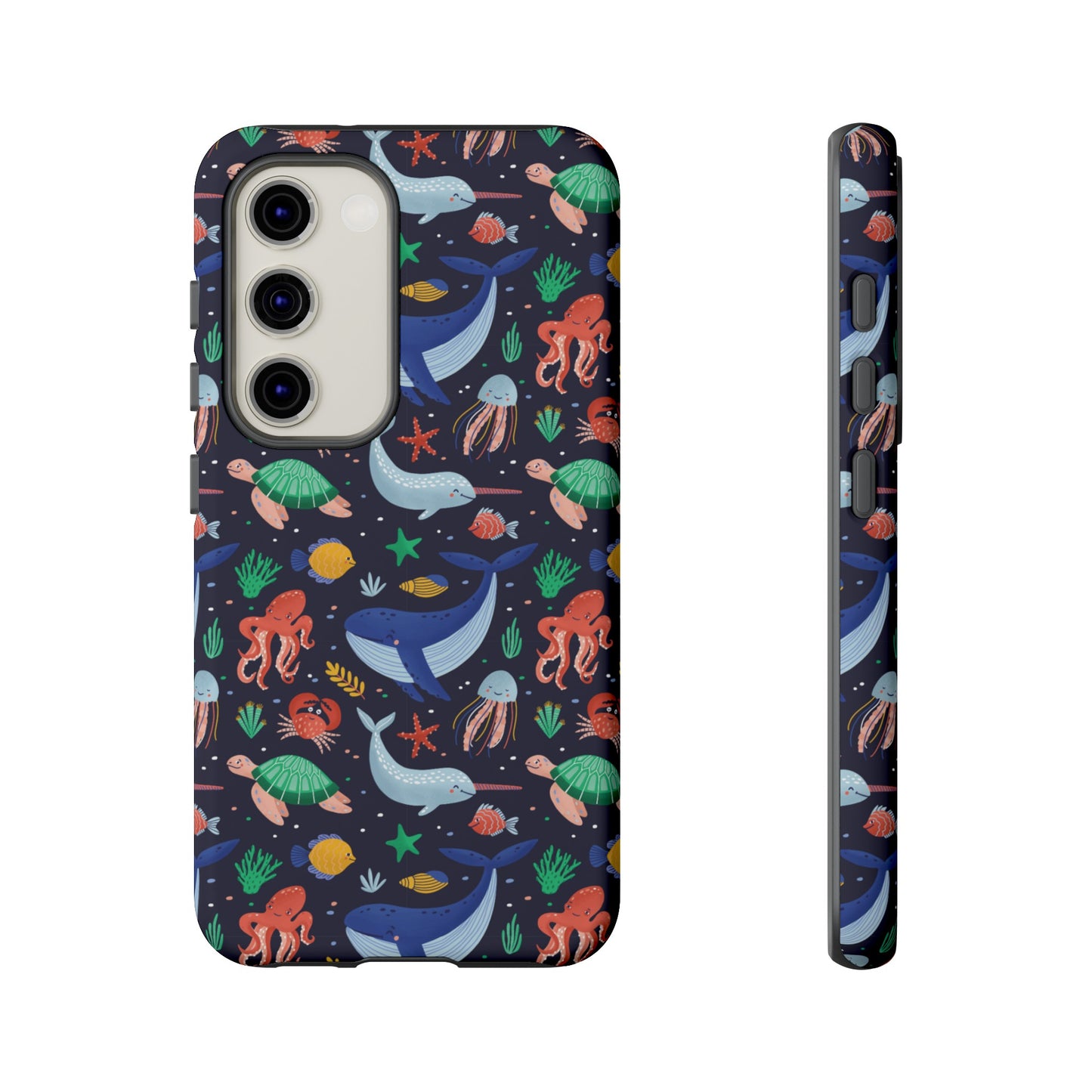 Sea Creatures Wallpaper Phone Case | iPhone 15 Plus/ Pro, 14, 13, 12| Google Pixel 7, Pro, 5| Samsung Galaxy S23 All Major Phone Models