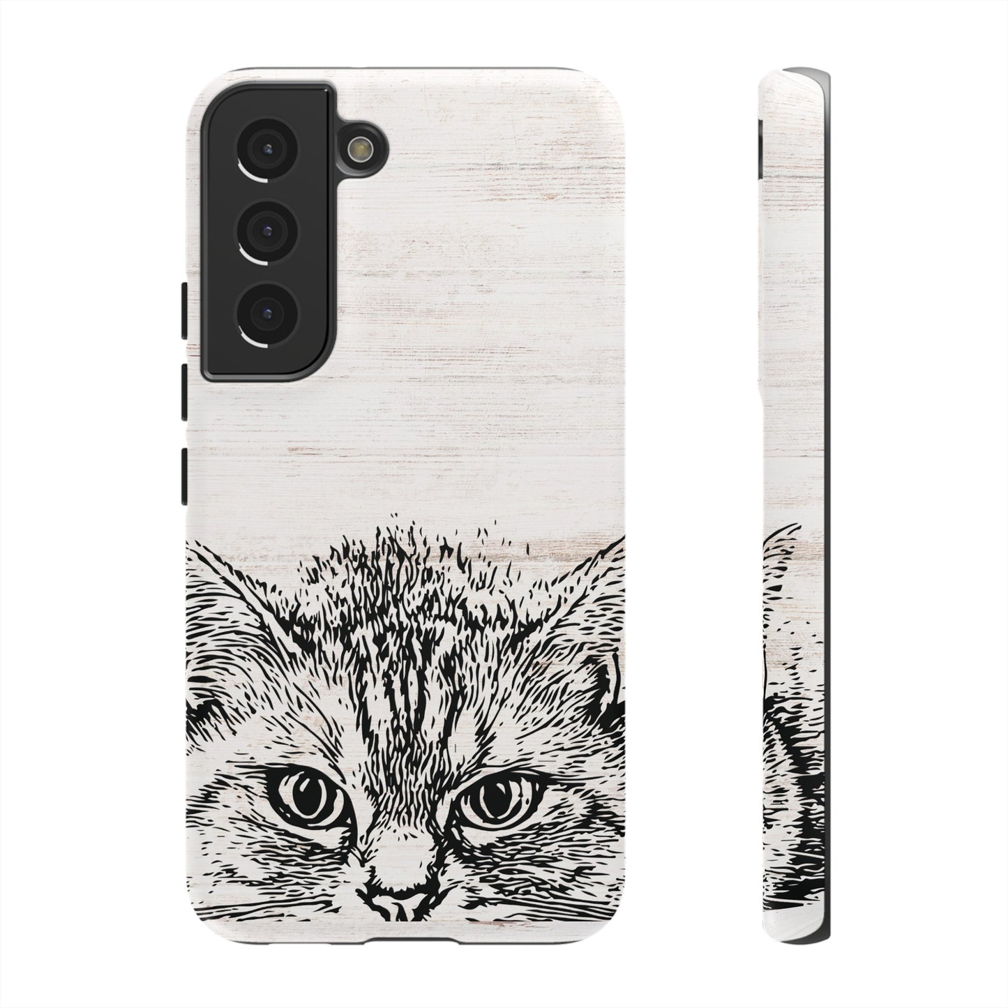 Close- Up Cat Wallpaper Phone Case | iPhone 15 Plus/ Pro, 14, 13, 12| Google Pixel 7, Pro, 5| Samsung Galaxy S23 All Major Phone Models