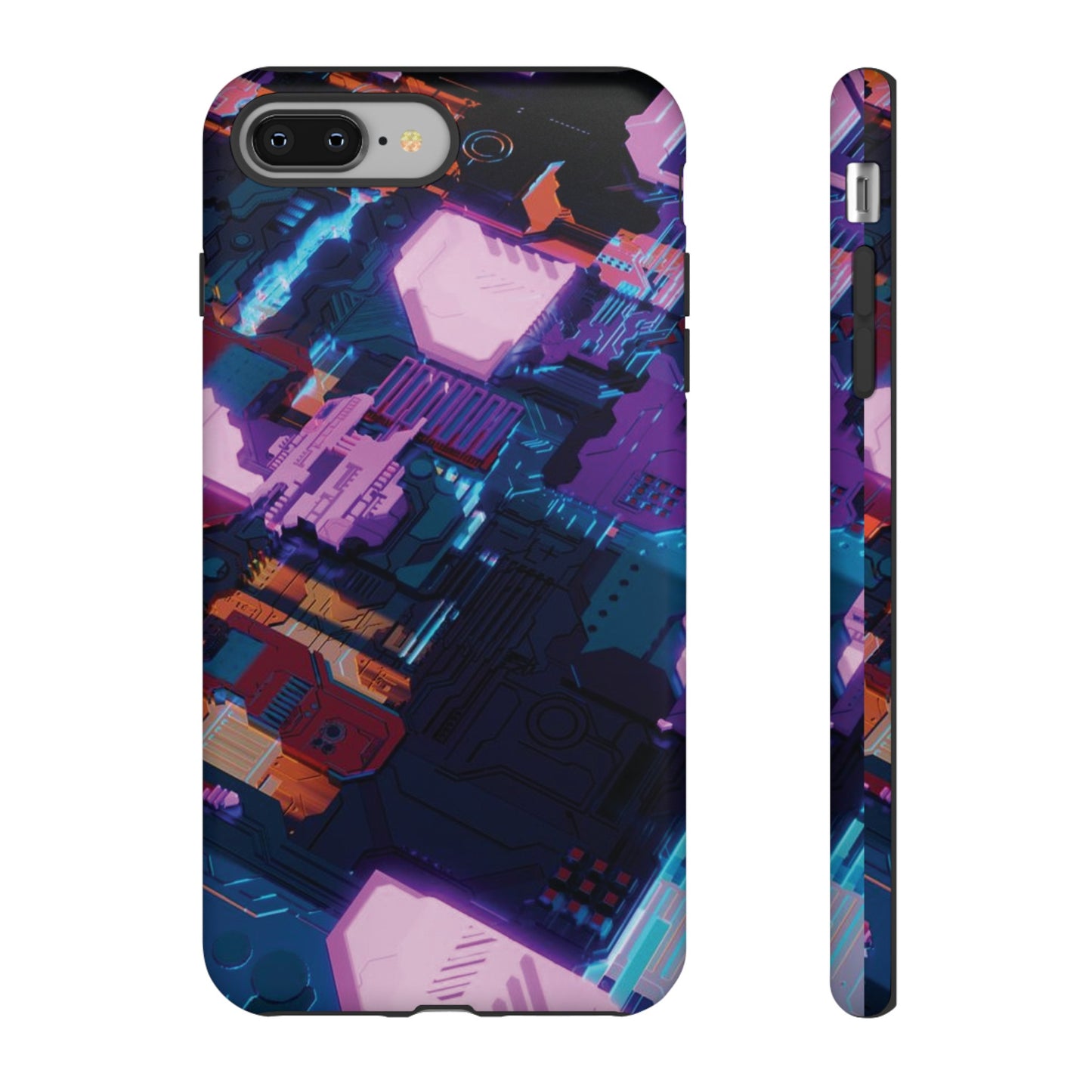 Purple Circuit Board Wallpaper Phone Case | iPhone 15 Plus/ Pro, 14, 13, 12| Google Pixel 7, Pro, 5| Samsung Galaxy S23 All Major Phone Models