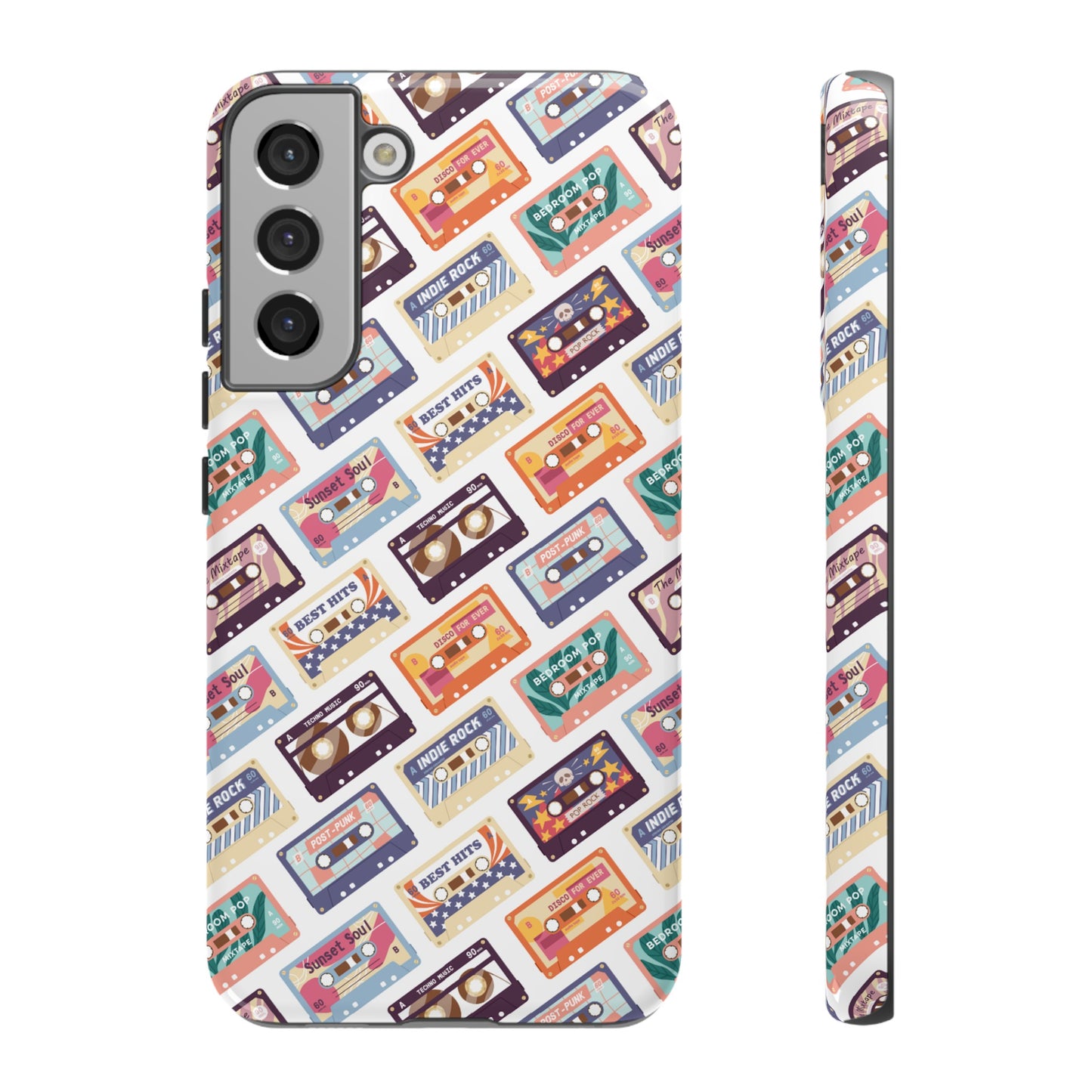 Retro Cassettes Phone Case | iPhone 15 Plus/ Pro, 14, 13, 12| Google Pixel 7, Pro, 5| Samsung Galaxy S23 All Major Phone Models