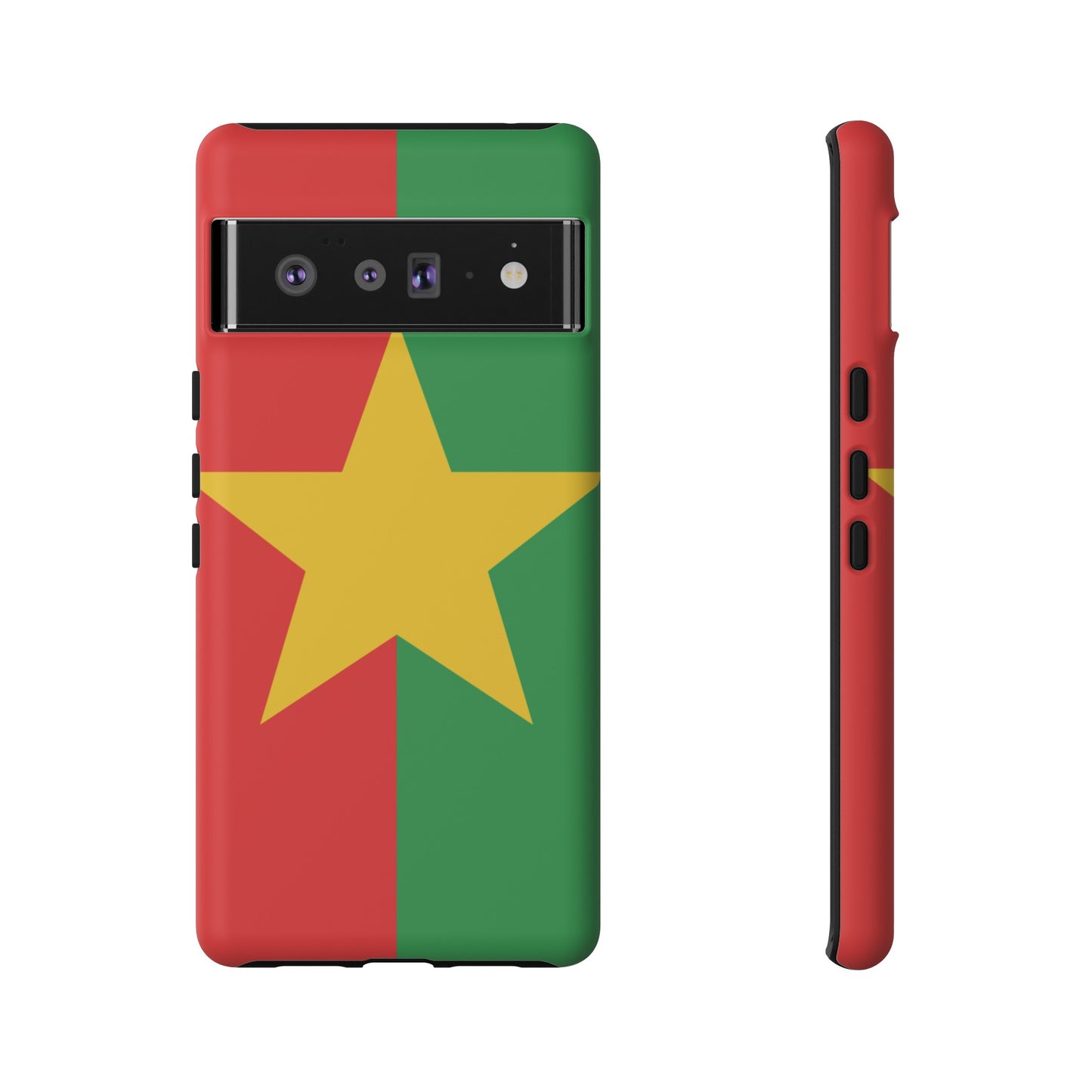 Burkina Faso Flag Phone Case | iPhone 15 Plus/ Pro, 14, 13, 12| Google Pixel 7, Pro, 5| Samsung Galaxy S23 All Major Phone Models