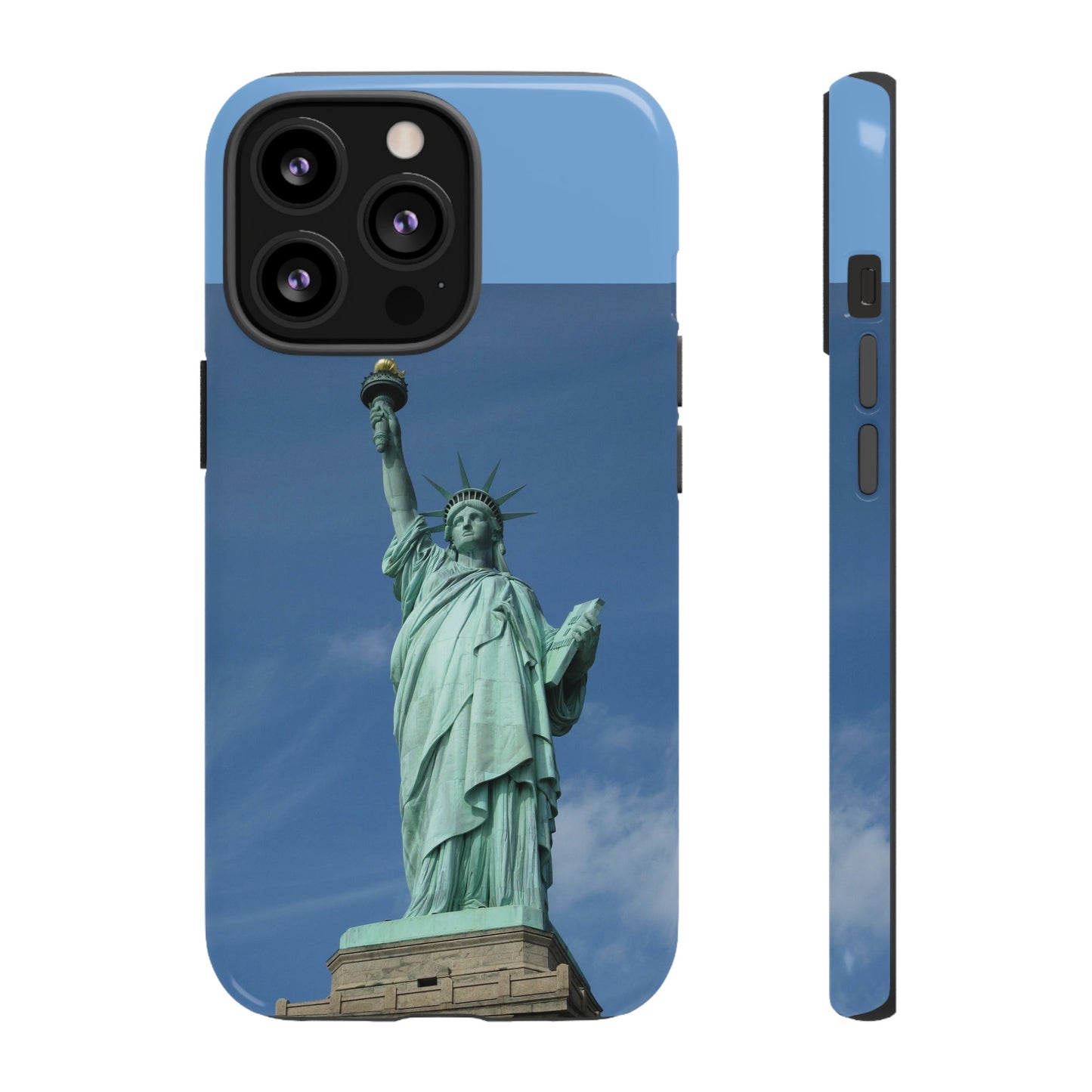 Statue Of Liberty Wallpaper Phone Case | iPhone 15 Plus/ Pro, 14, 13, 12| Google Pixel 7, Pro, 5| Samsung Galaxy S23 All Major Phone Models