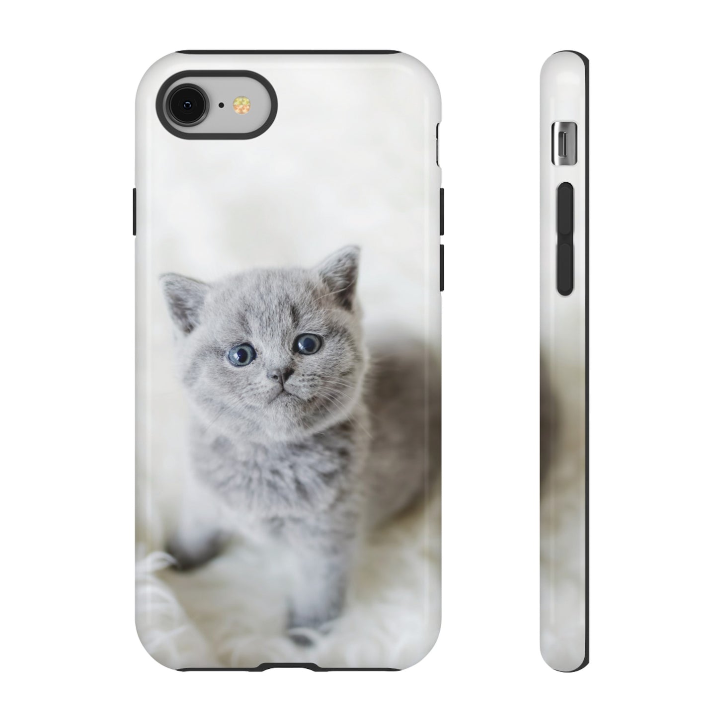 Grey Kitten Wallpaper Phone Case | iPhone 15 Plus/ Pro, 14, 13, 12| Google Pixel 7, Pro, 5| Samsung Galaxy S23 All Major Phone Models