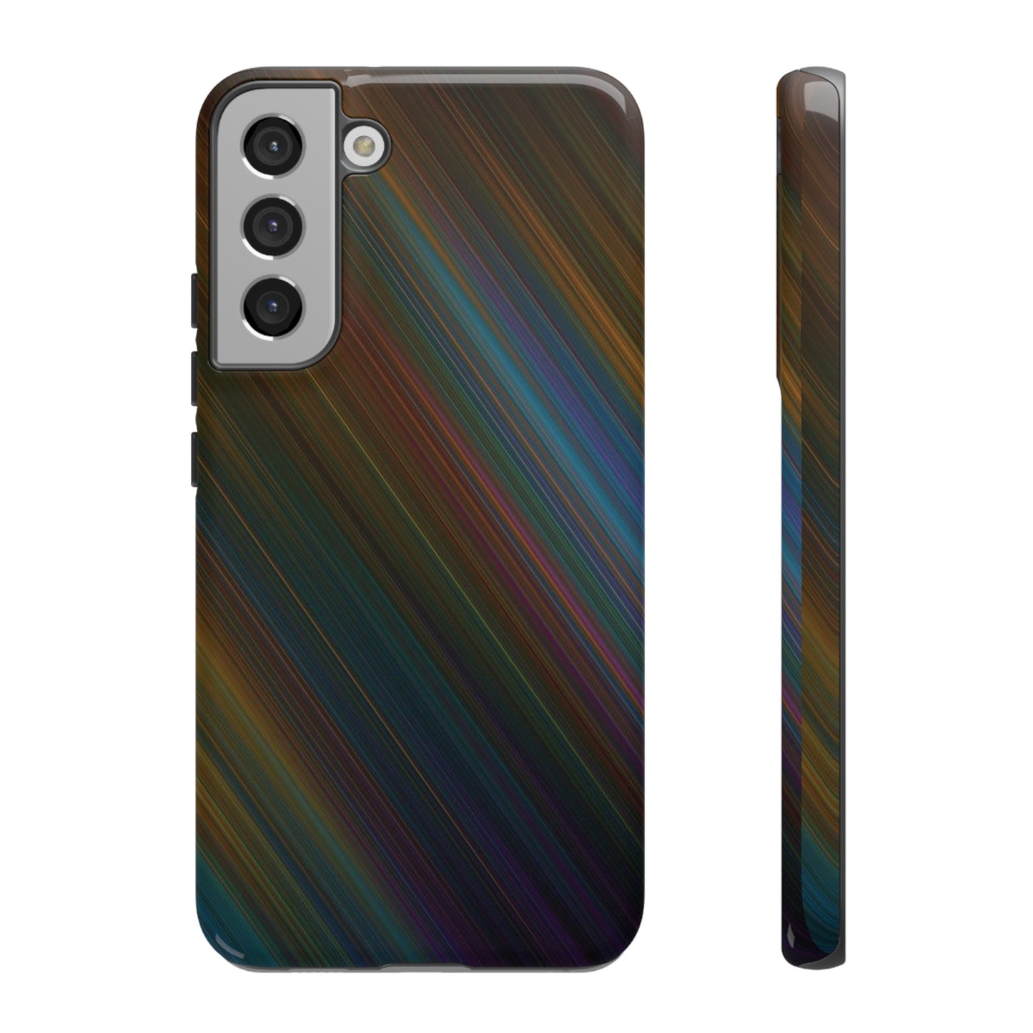 Slanted Rainbow Wallpaper Phone Case | iPhone 15 Plus/ Pro, 14, 13, 12| Google Pixel 7, Pro, 5| Samsung Galaxy S23 All Major Phone Models