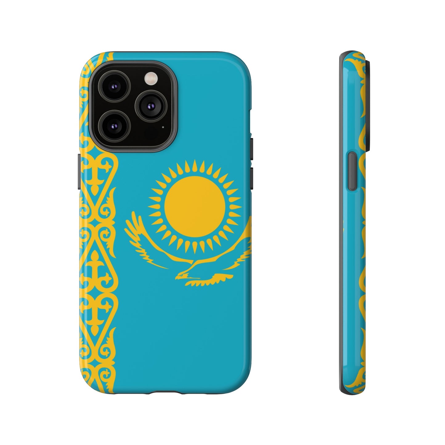 Kazakhstan Flag Phone Case | iPhone 15 Plus/ Pro, 14, 13, 12| Google Pixel 7, Pro, 5| Samsung Galaxy S23 All Major Phone Models