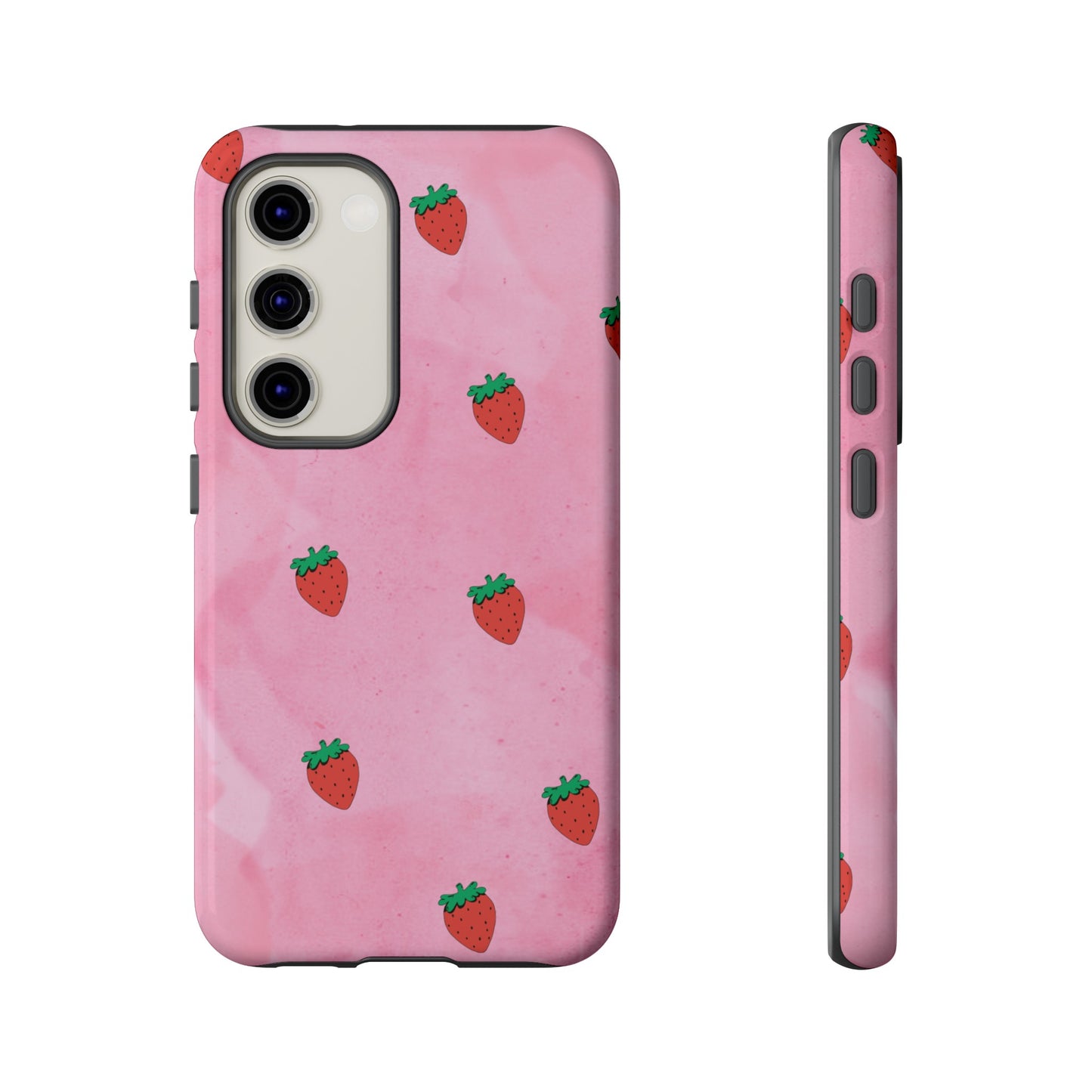 Strawberry Wallpaper Phone Case | iPhone 15 Plus/ Pro, 14, 13, 12| Google Pixel 7, Pro, 5| Samsung Galaxy S23 All Major Phone Models