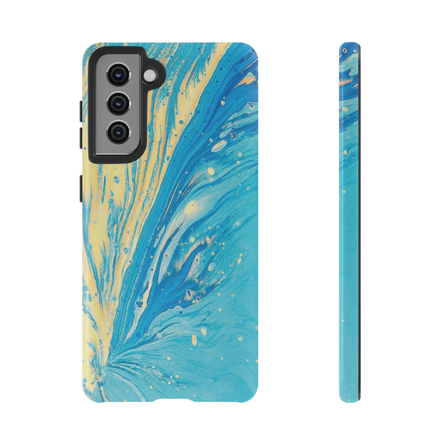 Fan of Yellow & Blue Paint Phone Case | iPhone 15 Plus/ Pro, 14, 13, 12| Google Pixel 7, Pro, 5| Samsung Galaxy S23 All Major Phone Models