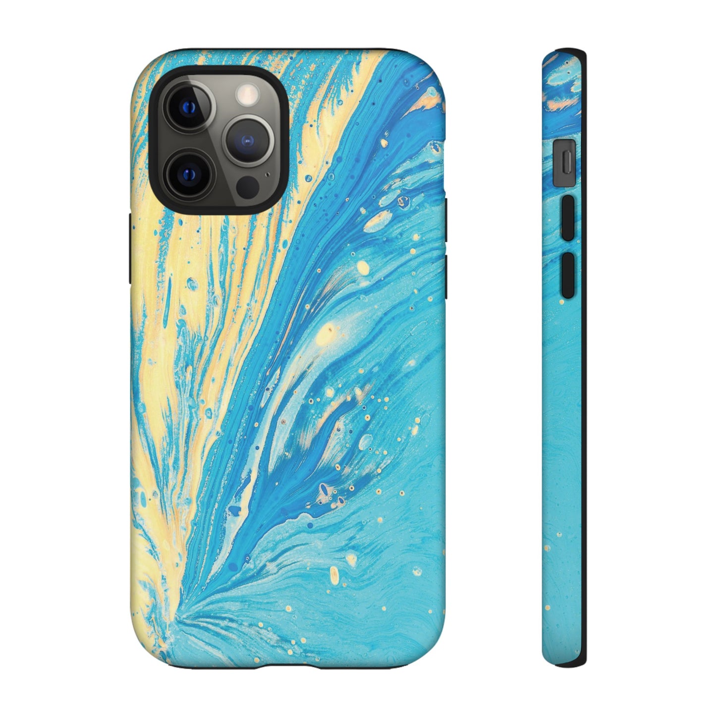 Fan of Yellow & Blue Paint Phone Case | iPhone 15 Plus/ Pro, 14, 13, 12| Google Pixel 7, Pro, 5| Samsung Galaxy S23 All Major Phone Models