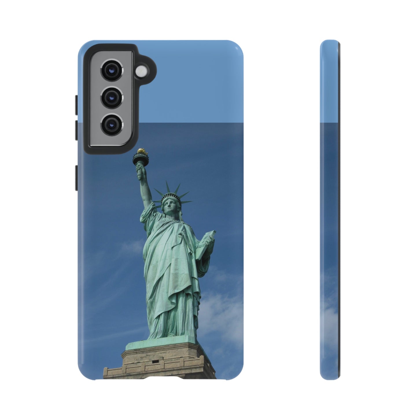 Statue Of Liberty Wallpaper Phone Case | iPhone 15 Plus/ Pro, 14, 13, 12| Google Pixel 7, Pro, 5| Samsung Galaxy S23 All Major Phone Models