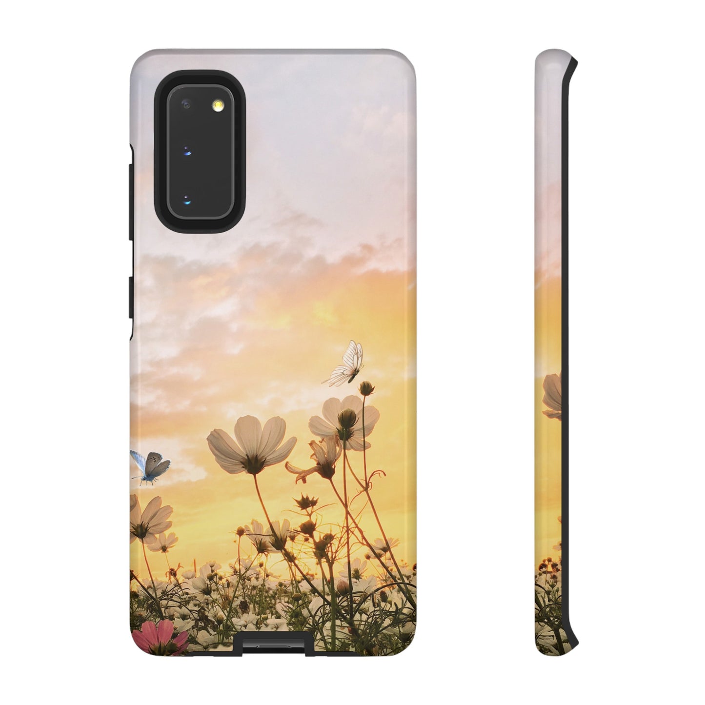 Flowers At Sunset Wallpaper Phone Case | iPhone 15 Plus/ Pro, 14, 13, 12| Google Pixel 7, Pro, 5| Samsung Galaxy S23 All Major Phone Models