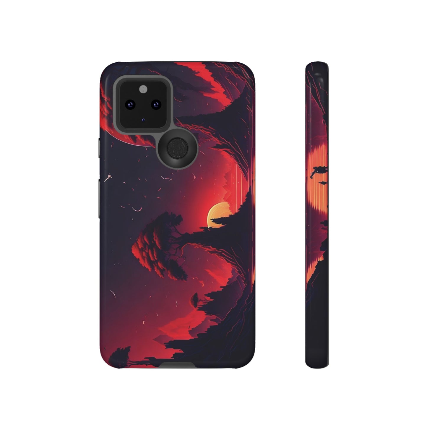 Red Sunset Wallpaper Phone Case | iPhone 15 Plus/ Pro, 14, 13, 12| Google Pixel 7, Pro, 5| Samsung Galaxy S23 All Major Phone Models