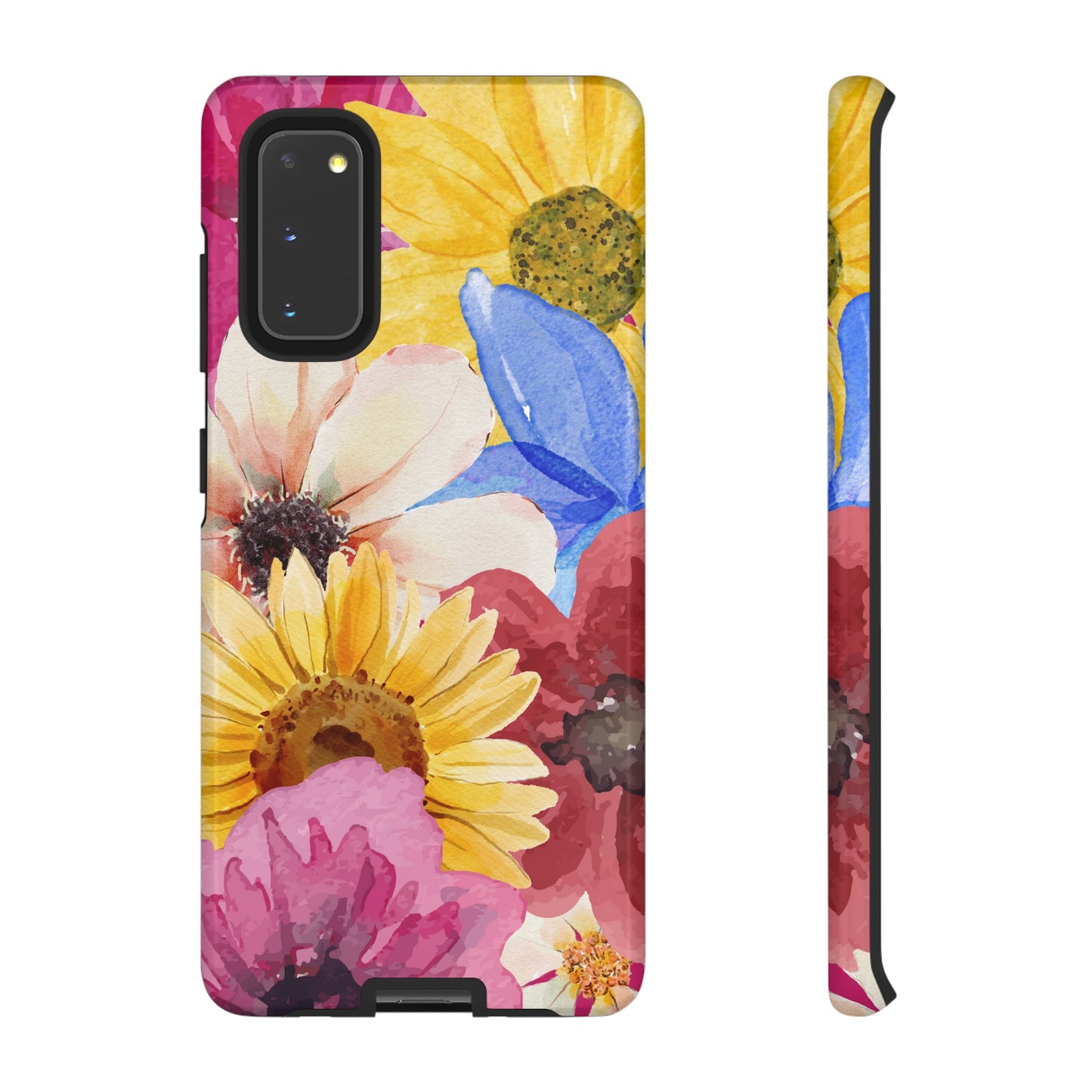 Overlapping Flowers Wallpaper Phone Case | iPhone 15 Plus/ Pro, 14, 13, 12| Google Pixel 7, Pro, 5| Samsung Galaxy S23 All Major Phone Models