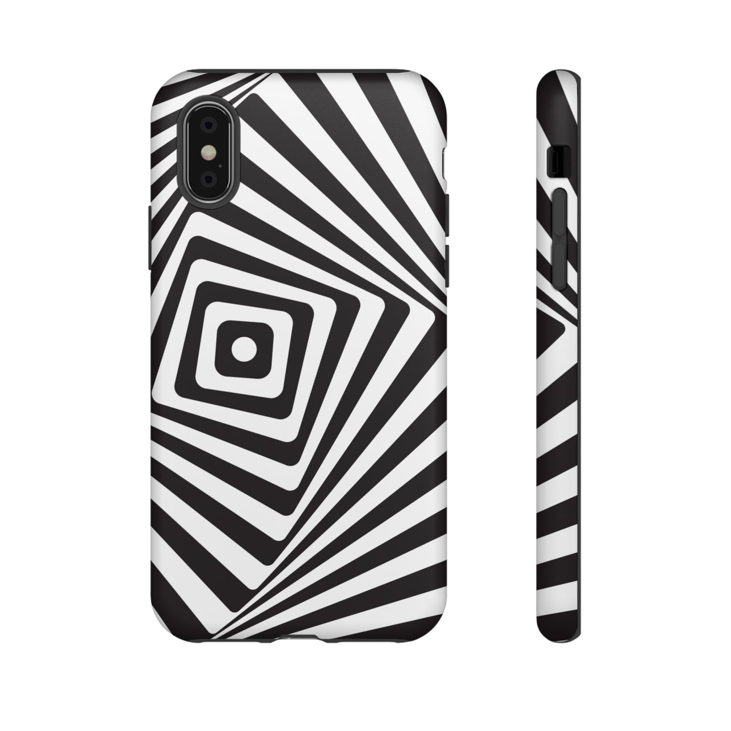 Black & White Spiral Wallpaper Phone Case | iPhone 15 Plus/ Pro, 14, 13, 12| Google Pixel 7, Pro, 5| Samsung Galaxy S23 All Major Phone Models