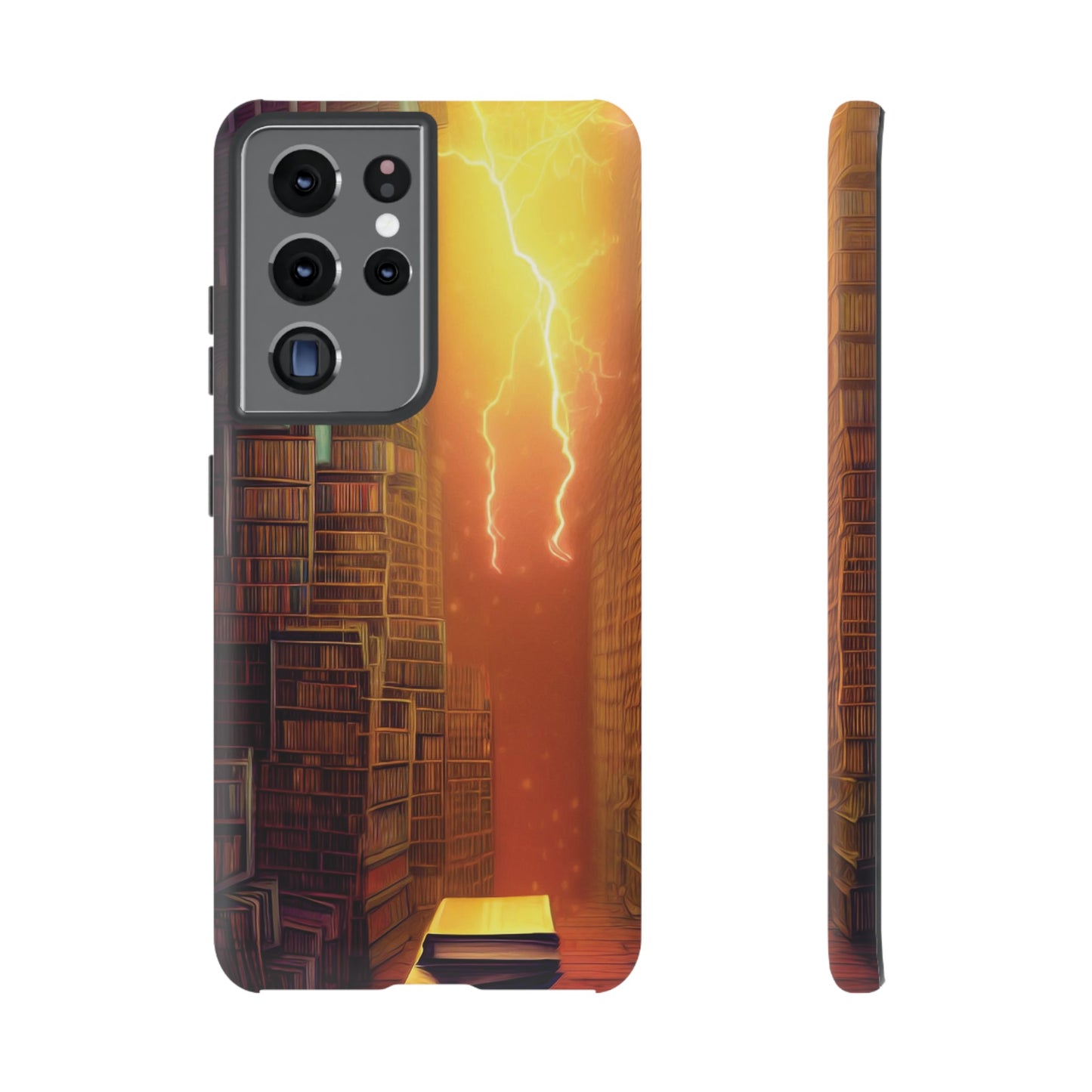 Lightning in the Library Wallpaper Phone Case | iPhone 15 Plus/ Pro, 14, 13, 12| Google Pixel 7, Pro, 5| Samsung Galaxy S23 All Major Phone Models