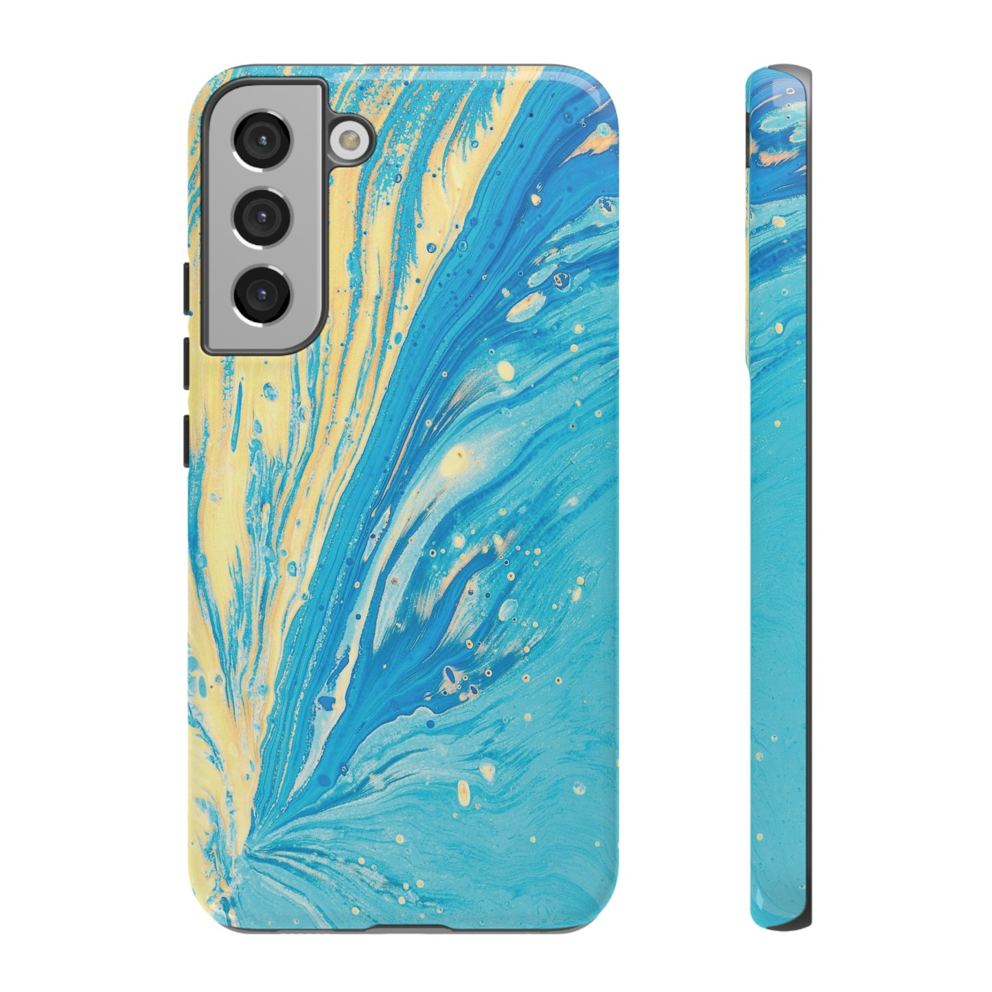 Fan of Yellow & Blue Paint Phone Case | iPhone 15 Plus/ Pro, 14, 13, 12| Google Pixel 7, Pro, 5| Samsung Galaxy S23 All Major Phone Models