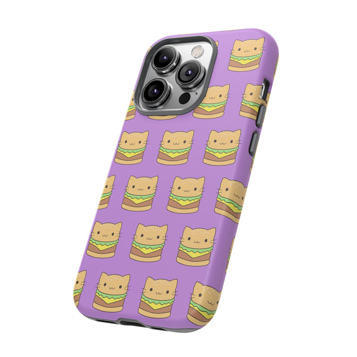 Cat Burger Phone Case | iPhone 15 Plus/ Pro, 14, 13, 12| Google Pixel 7, Pro, 5| Samsung Galaxy S23 All Major Phone Models