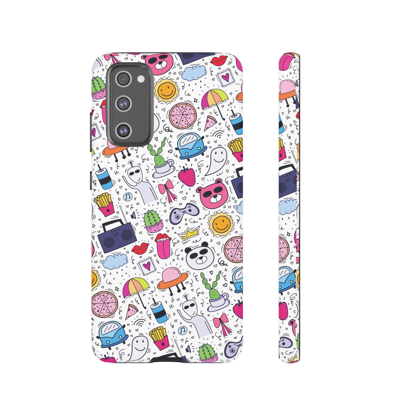 Cartoon Collage Phone Case | iPhone 15 Plus/ Pro, 14, 13, 12| Google Pixel 7, Pro, 5| Samsung Galaxy S23 All Major Phone Models