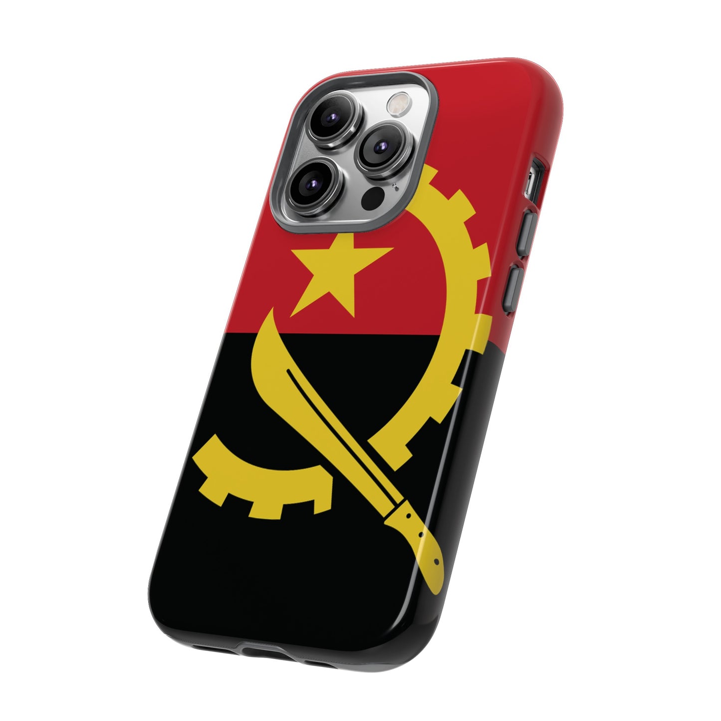 Angola Flag Phone Case | iPhone 15 Plus/ Pro, 14, 13, 12| Google Pixel 7, Pro, 5| Samsung Galaxy S23 All Major Phone Models