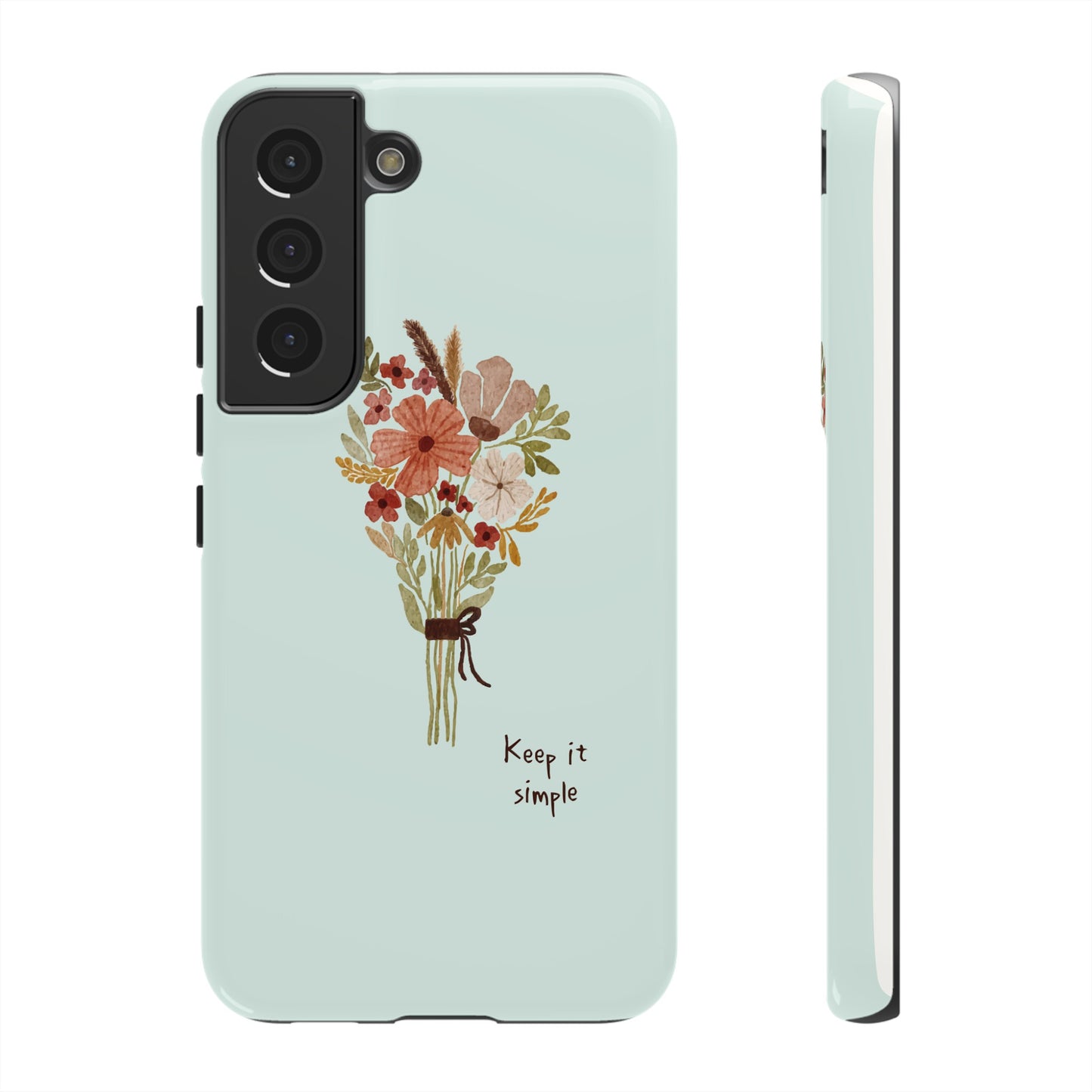 Keep It Simple Wallpaper Phone Case | iPhone 15 Plus/ Pro, 14, 13, 12| Google Pixel 7, Pro, 5| Samsung Galaxy S23 All Major Phone Models