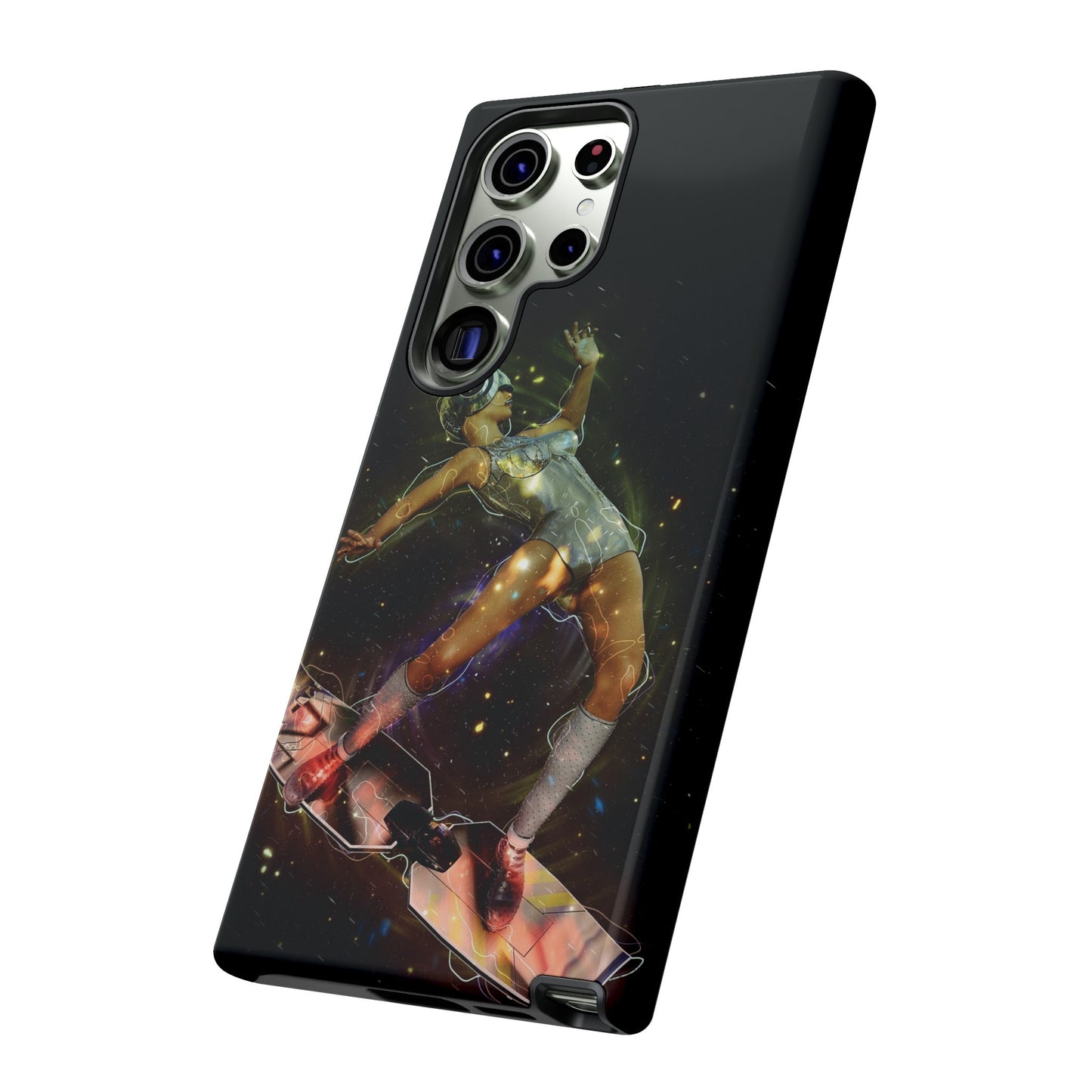 Sci-Fi Skateboard Wallpaper Phone Case | iPhone 15 Plus/ Pro, 14, 13, 12| Google Pixel 7, Pro, 5| Samsung Galaxy S23 All Major Phone Models