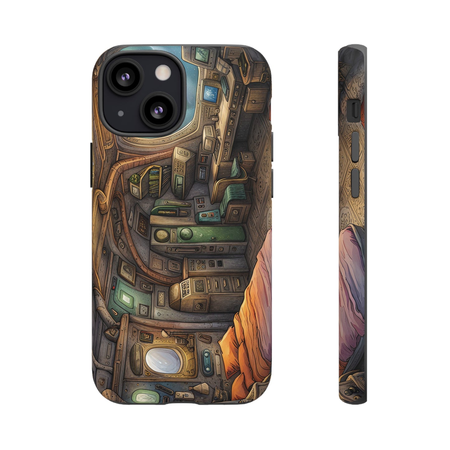 Cosy Spaceship Wallpaper Phone Case | iPhone 15 Plus/ Pro, 14, 13, 12| Google Pixel 7, Pro, 5| Samsung Galaxy S23 All Major Phone Models