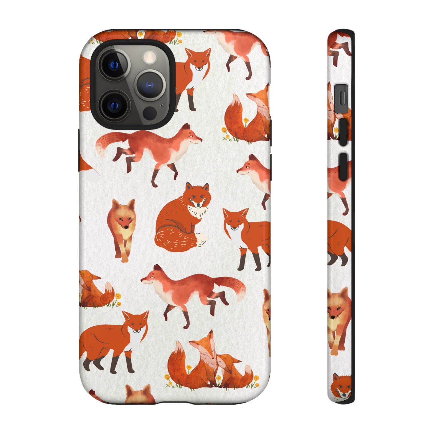 Foxes Wallpaper Phone Case | iPhone 15 Plus/ Pro, 14, 13, 12| Google Pixel 7, Pro, 5| Samsung Galaxy S23 All Major Phone Models