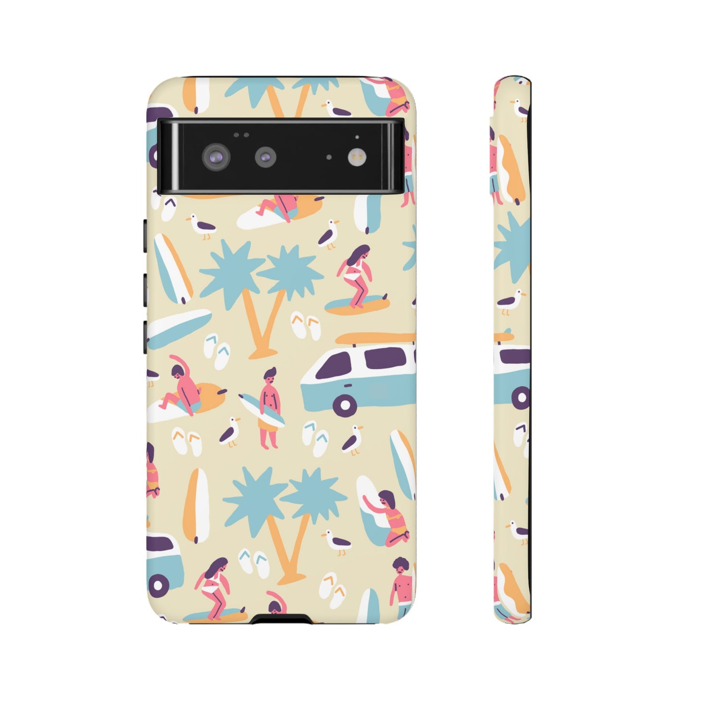 Surfers Wallpaper Phone Case | iPhone 15 Plus/ Pro, 14, 13, 12| Google Pixel 7, Pro, 5| Samsung Galaxy S23 All Major Phone Models