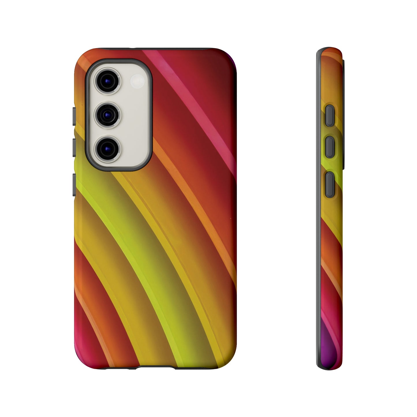 Curved Colourful Wallpaper Phone Case | iPhone 15 Plus/ Pro, 14, 13, 12| Google Pixel 7, Pro, 5| Samsung Galaxy S23 All Major Phone Models