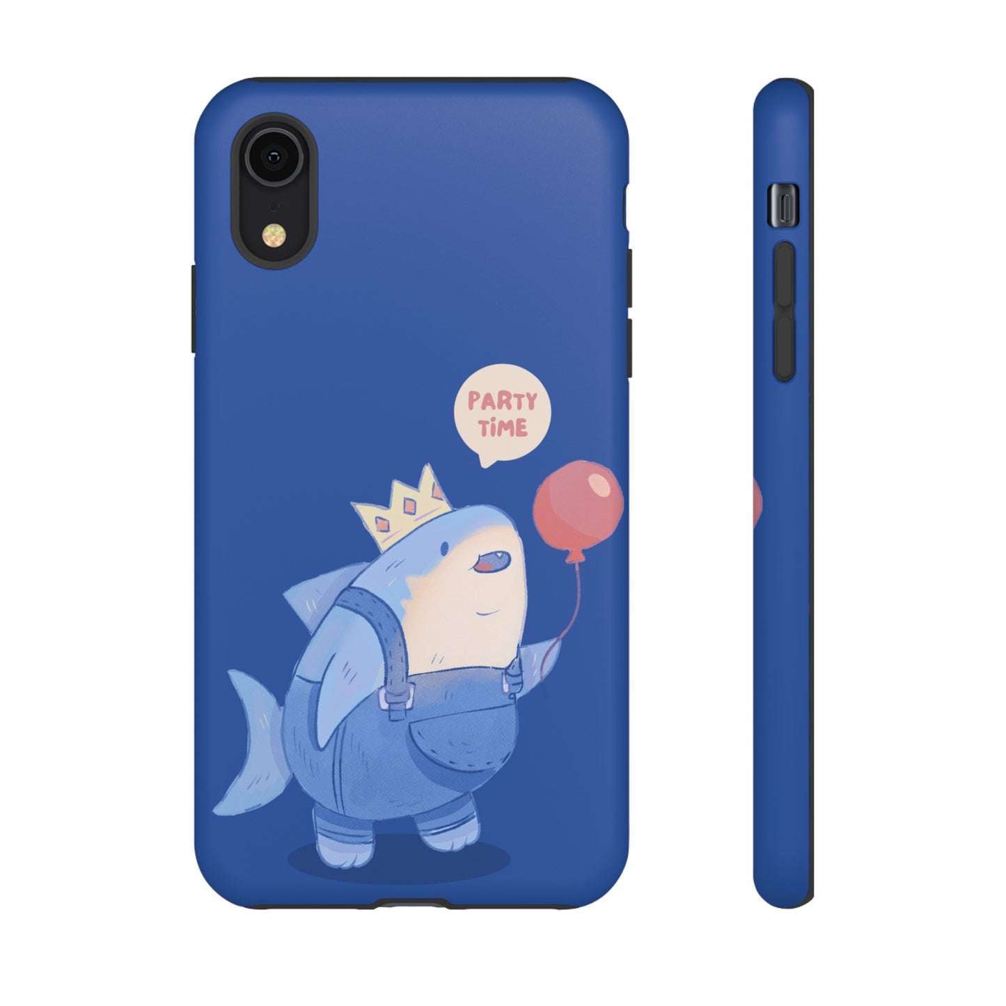 Shark Party Time Phone Case | iPhone 15 Plus/ Pro, 14, 13, 12| Google Pixel 7, Pro, 5| Samsung Galaxy S23 All Major Phone Models