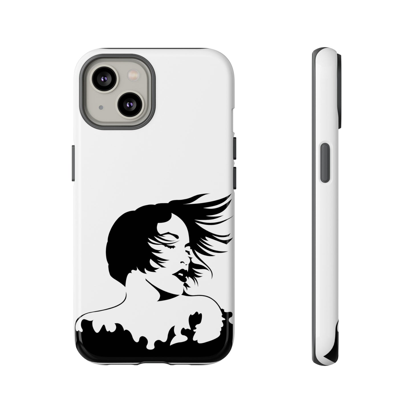 Woman In The Wind Phone Case | iPhone 15 Plus/ Pro, 14, 13, 12| Google Pixel 7, Pro, 5| Samsung Galaxy S23 All Major Phone Models