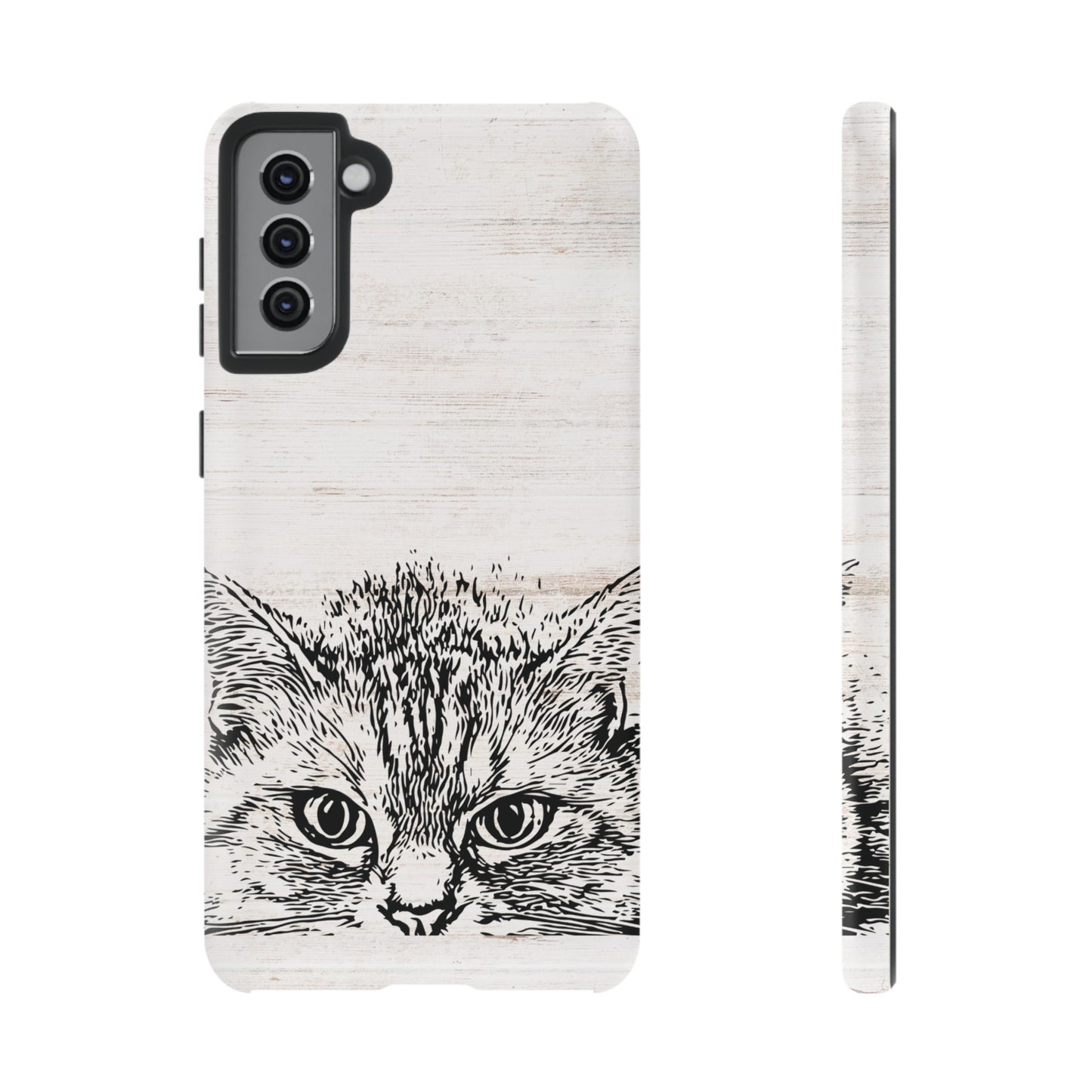 Close- Up Cat Wallpaper Phone Case | iPhone 15 Plus/ Pro, 14, 13, 12| Google Pixel 7, Pro, 5| Samsung Galaxy S23 All Major Phone Models