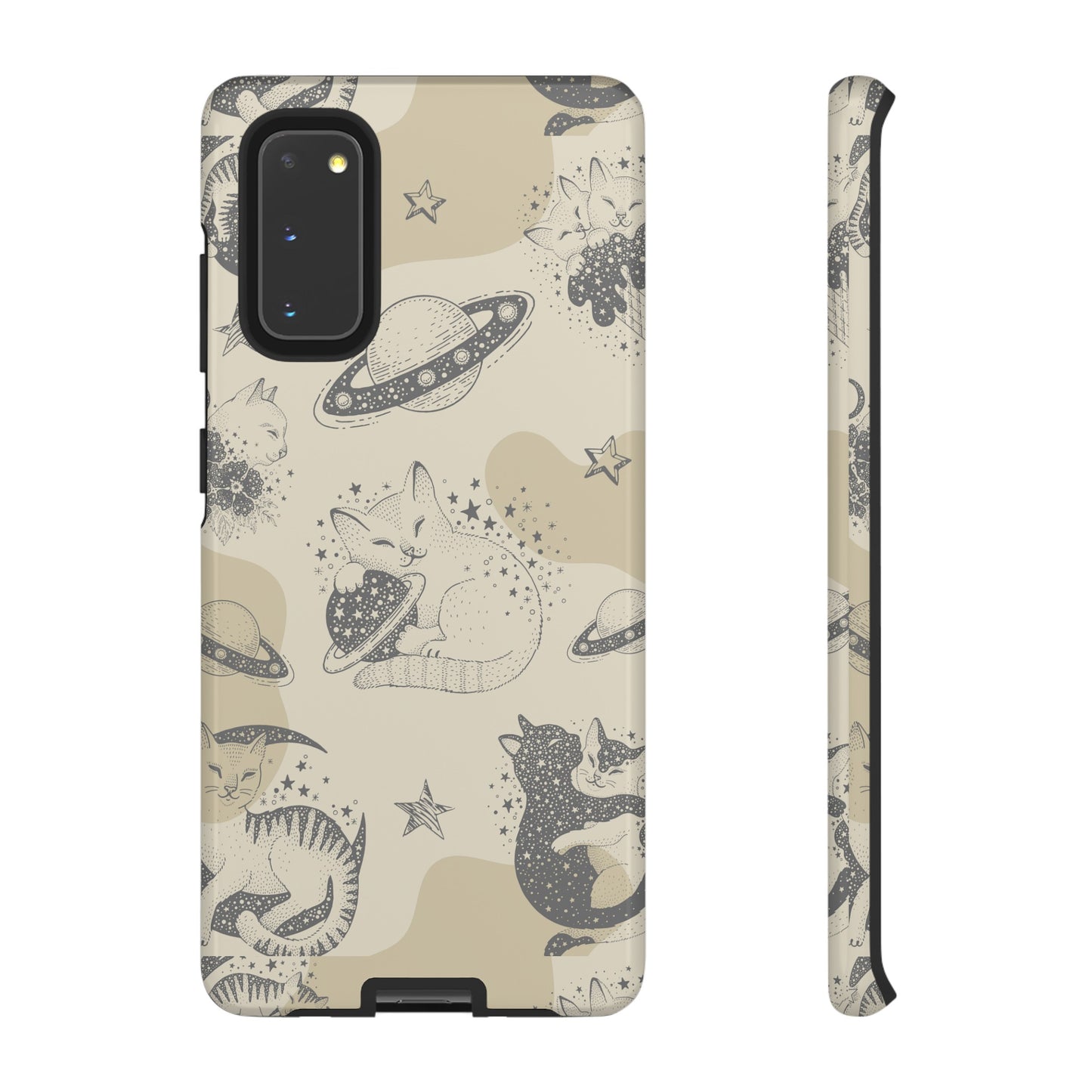 Floating Cosmic Cat Comfort Phone Case | iPhone 15 Plus/ Pro, 14, 13, 12| Google Pixel 7, Pro, 5| Samsung Galaxy S23 All Major Phone Models