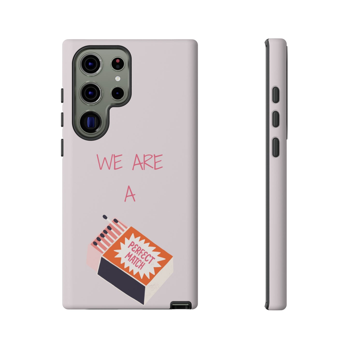 We Are A Perfect Match Wallpaper Phone Case | iPhone 15 Plus/ Pro, 14, 13, 12| Google Pixel 7, Pro, 5| Samsung Galaxy S23 All Major Phone Models