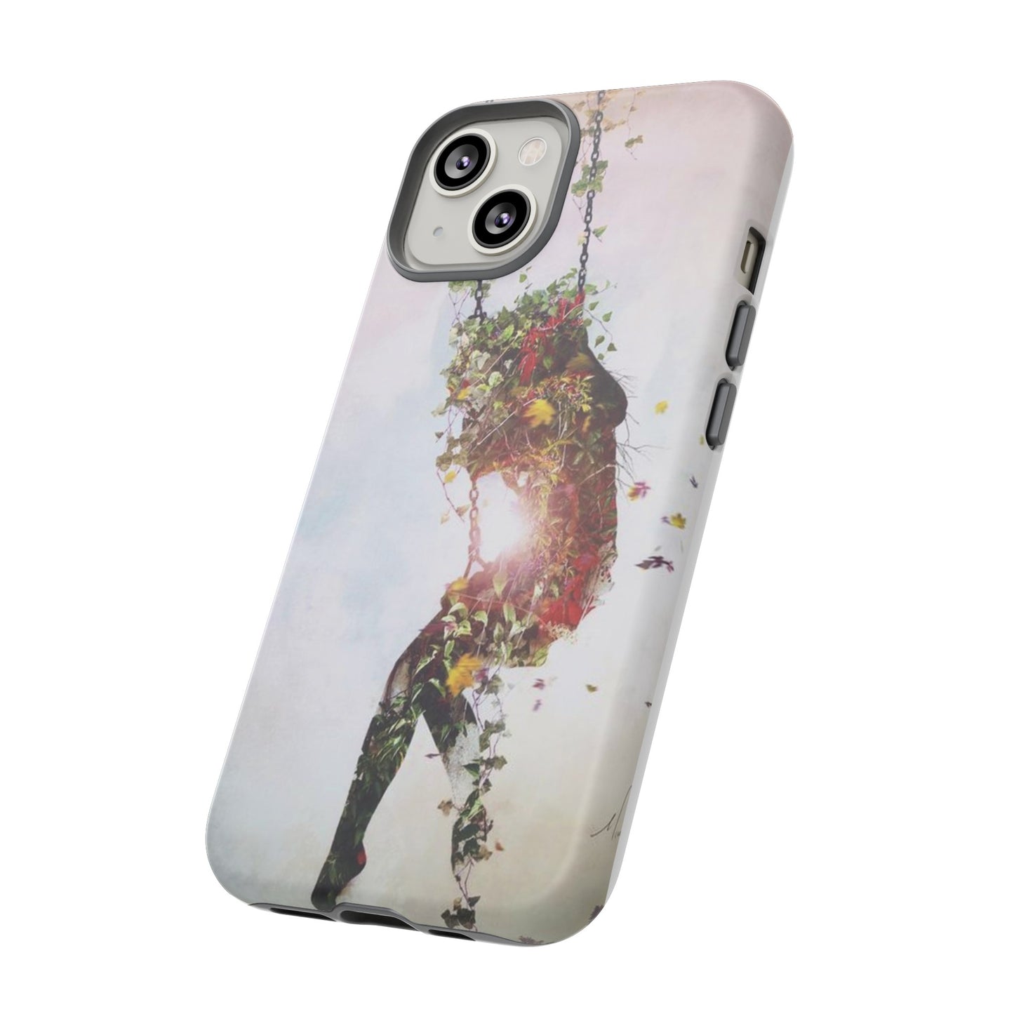 Flower Swing Girl Wallpaper Phone Case | iPhone 15 Plus/ Pro, 14, 13, 12| Google Pixel 7, Pro, 5| Samsung Galaxy S23 All Major Phone Models