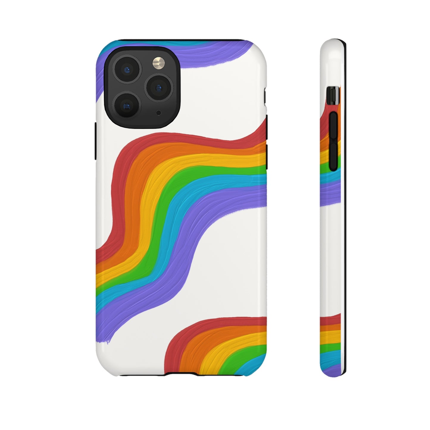 Rainbow Wallpaper Phone Case | iPhone 15 Plus/ Pro, 14, 13, 12| Google Pixel 7, Pro, 5| Samsung Galaxy S23 All Major Phone Models