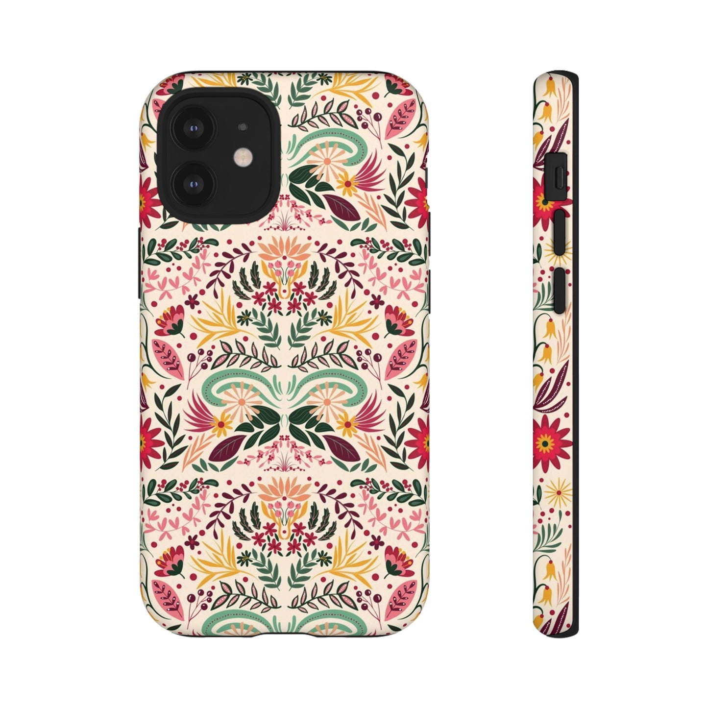 Bright Floral Wallpaper Phone Case | iPhone 15 Plus/ Pro, 14, 13, 12| Google Pixel 7, Pro, 5| Samsung Galaxy S23 All Major Phone Models