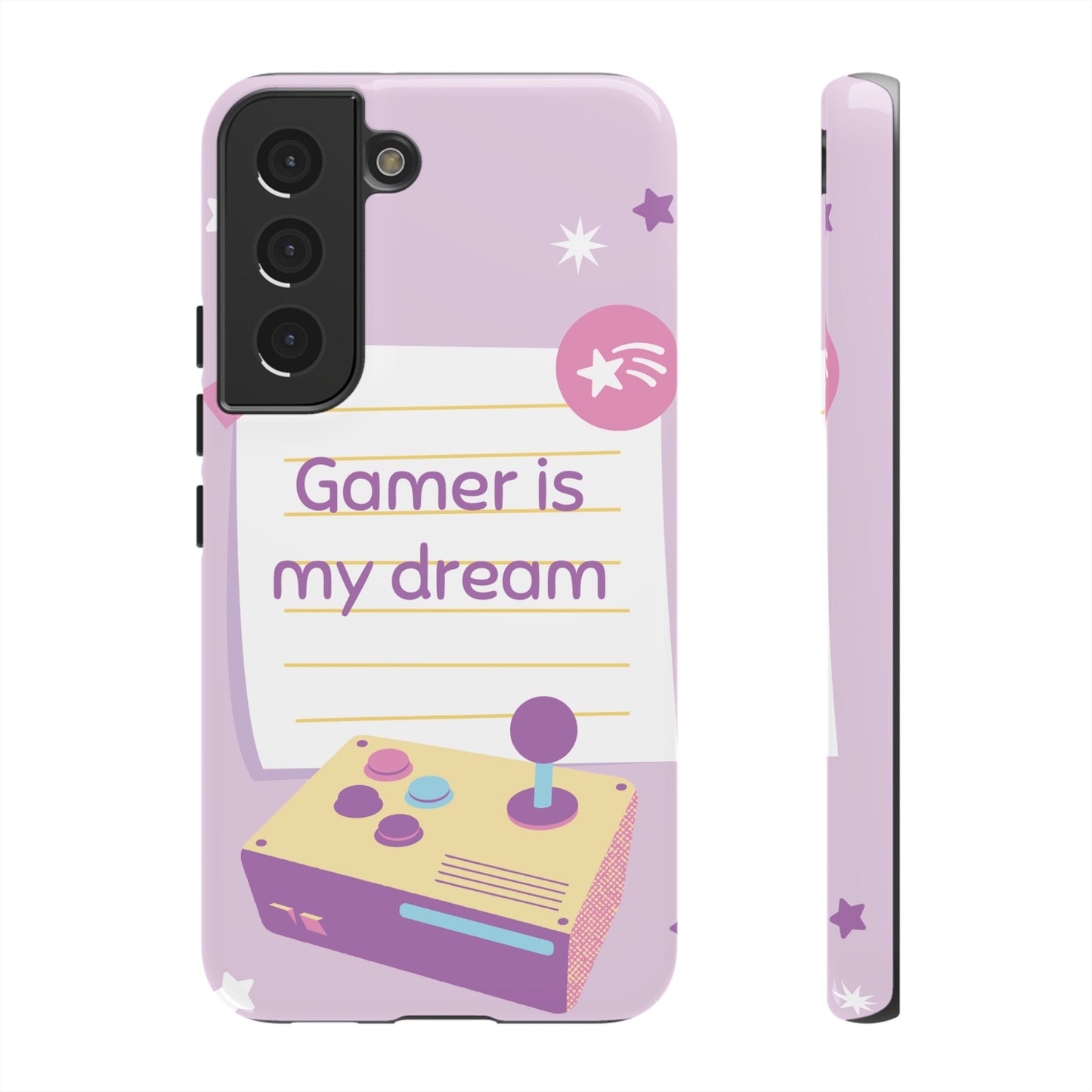 Gamer Is My Dream Job Wallpaper Phone Case | iPhone 15 Plus/ Pro, 14, 13, 12| Google Pixel 7, Pro, 5| Samsung Galaxy S23 All Major Phone Models