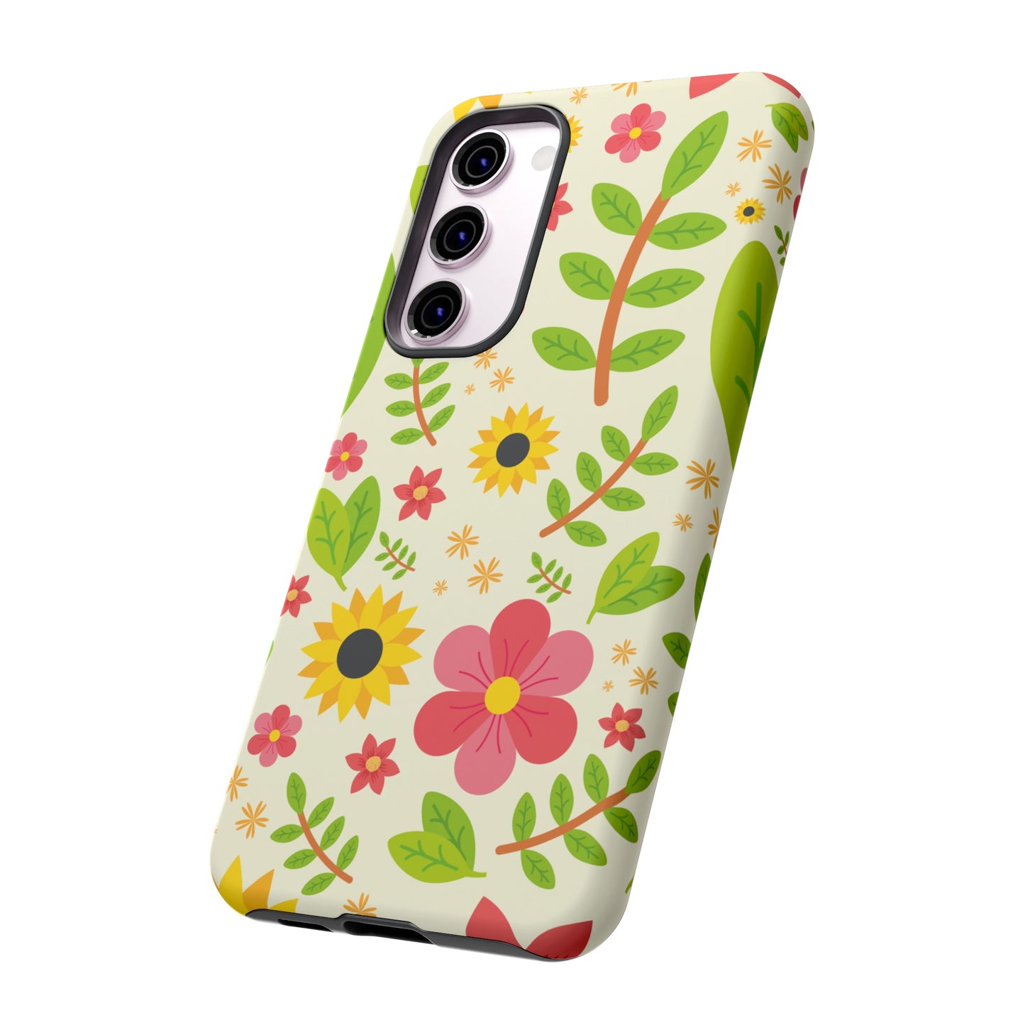 Botanical Flowers Phone Case | iPhone 15 Plus/ Pro, 14, 13, 12| Google Pixel 7, Pro, 5| Samsung Galaxy S23 All Major Phone Models