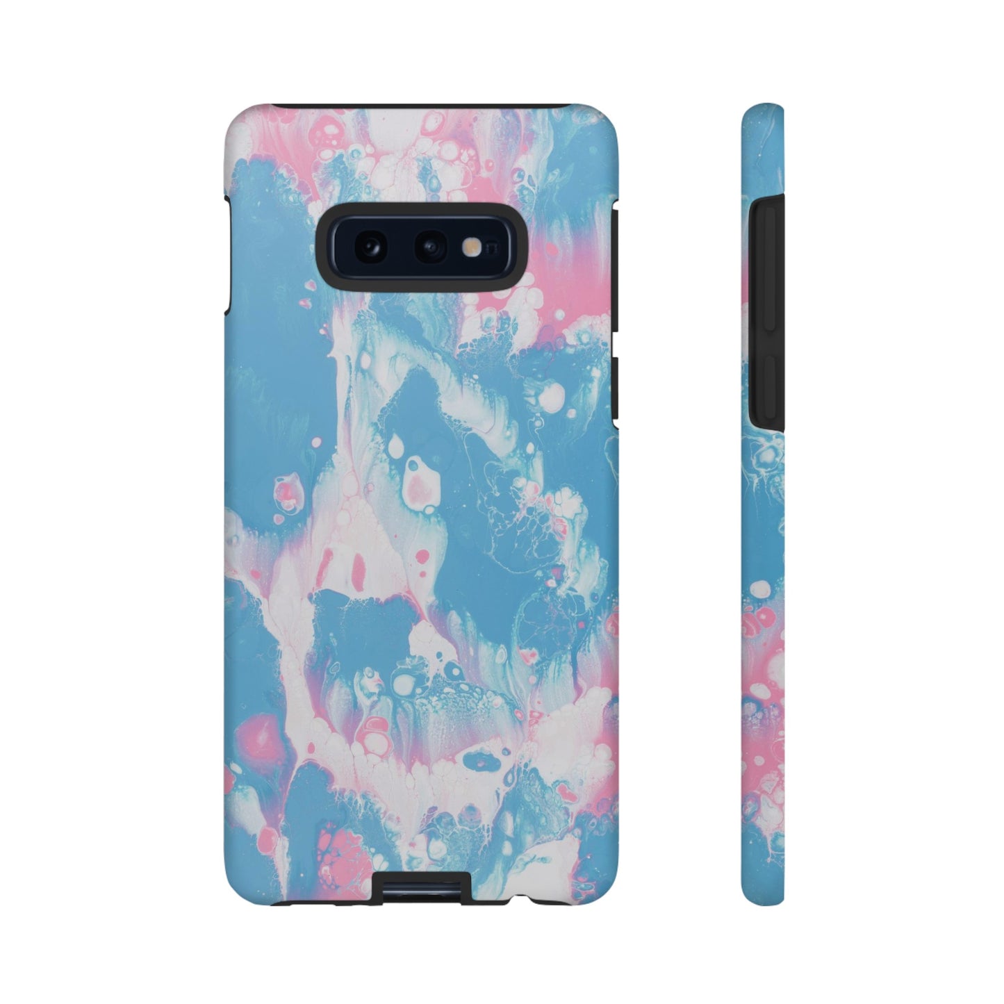 Baby Pink & Blue Resin Inspired Phone Case |iPhone 15 Plus/ Pro, 14, 13, 12|Google Pixel 7, Pro, 5|Samsung Galaxy S23 All Major Phone Models