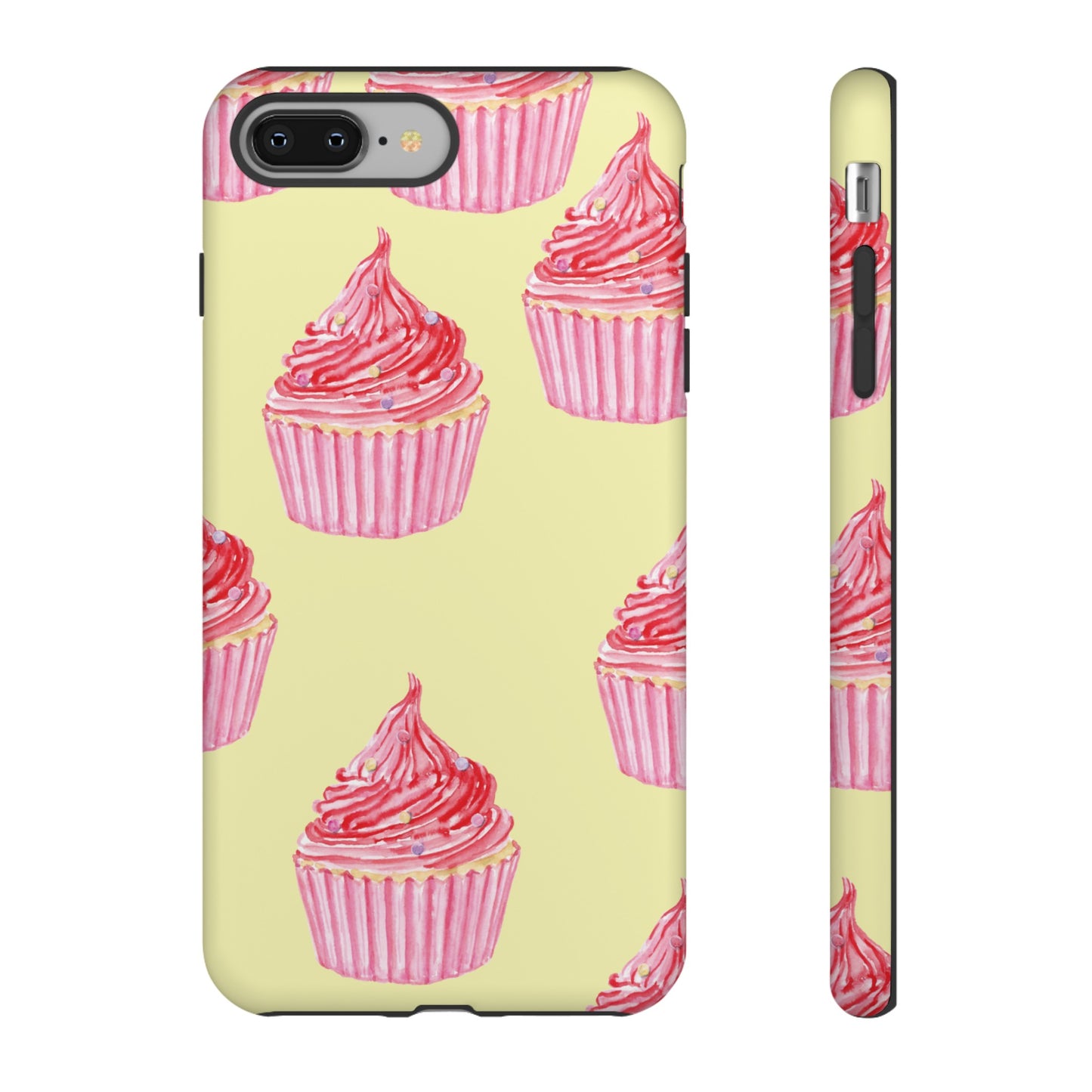 Pink Cupcake Wallpaper Phone Case | iPhone 15 Plus/ Pro, 14, 13, 12| Google Pixel 7, Pro, 5| Samsung Galaxy S23 All Major Phone Models